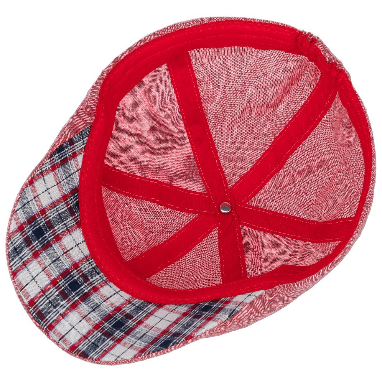 Lipodo (1-St) mit Cap Schirm Schirmmütze rot Flat