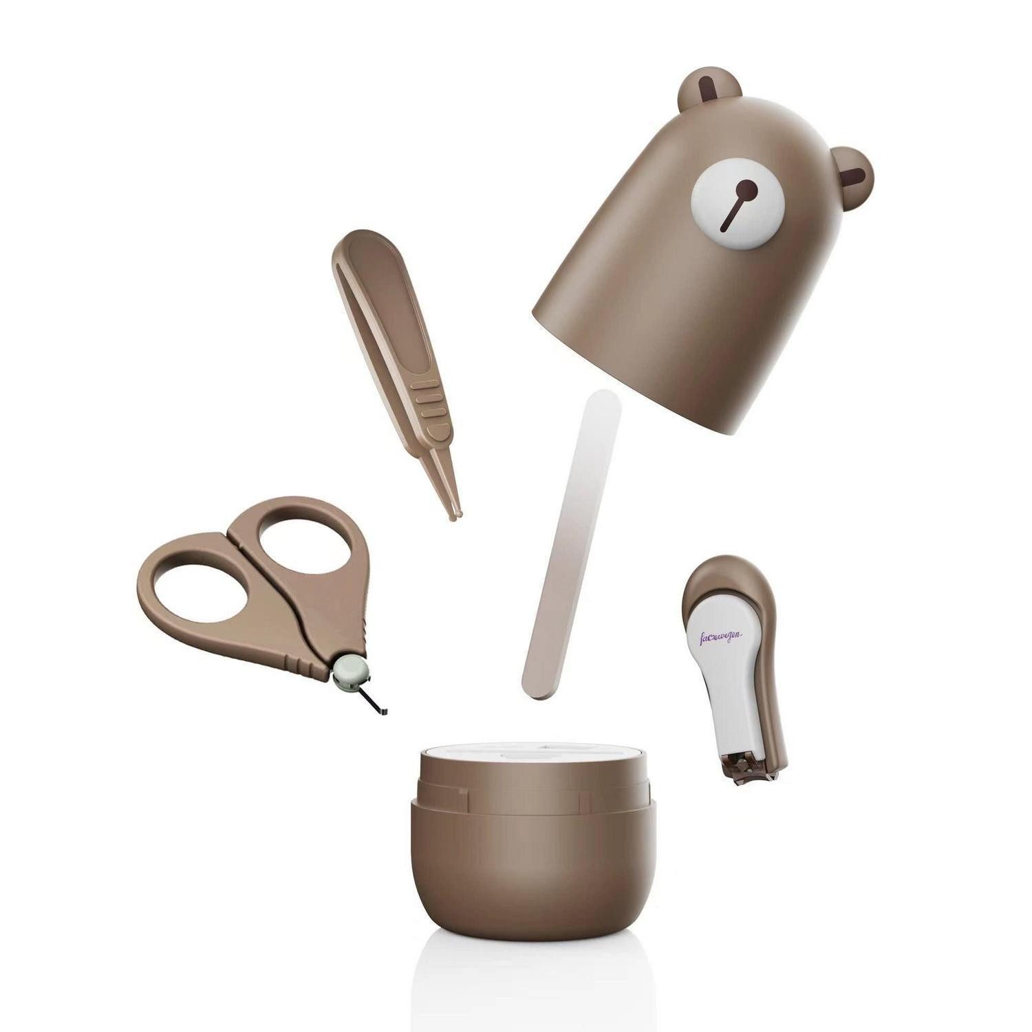 LuxusKollektion Nagelknipser-Set Baby 4in1 Pflege-Set Bronzeton