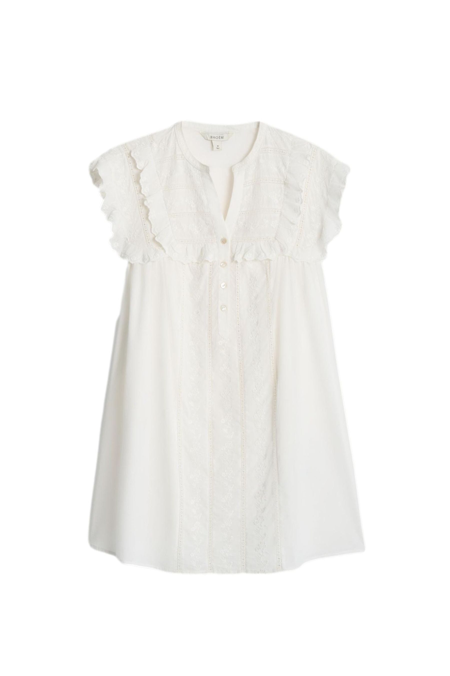 Bhoem Minikleid Besticktes, romantisches Minikleid (1-tlg)