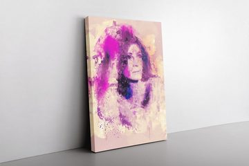 Sinus Art Leinwandbild Julia Roberts Porträt Abstrakt Kunst Schauspielerin Farben 60x90cm Leinwandbild