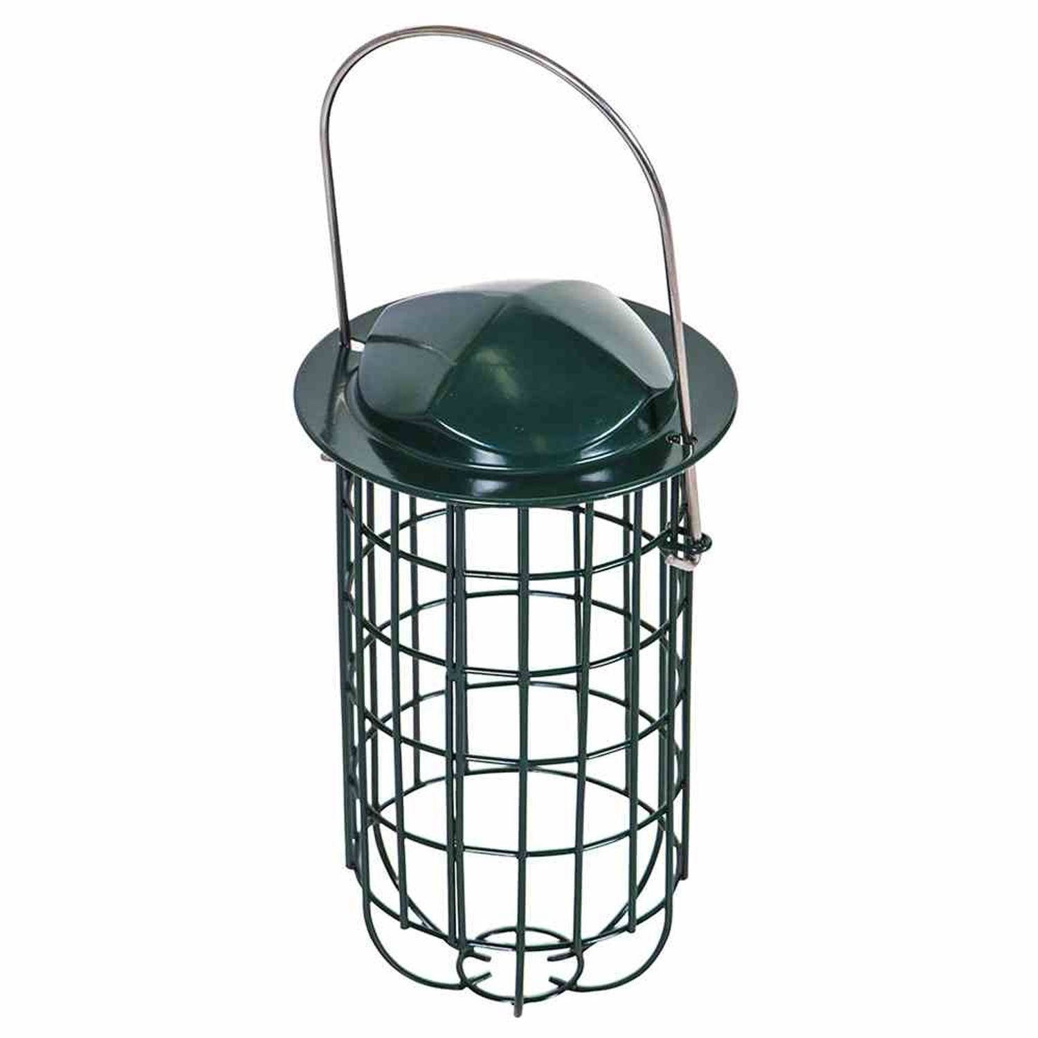 Vogelhaus Futterstation Metall für Meisenknödel, 20 cm