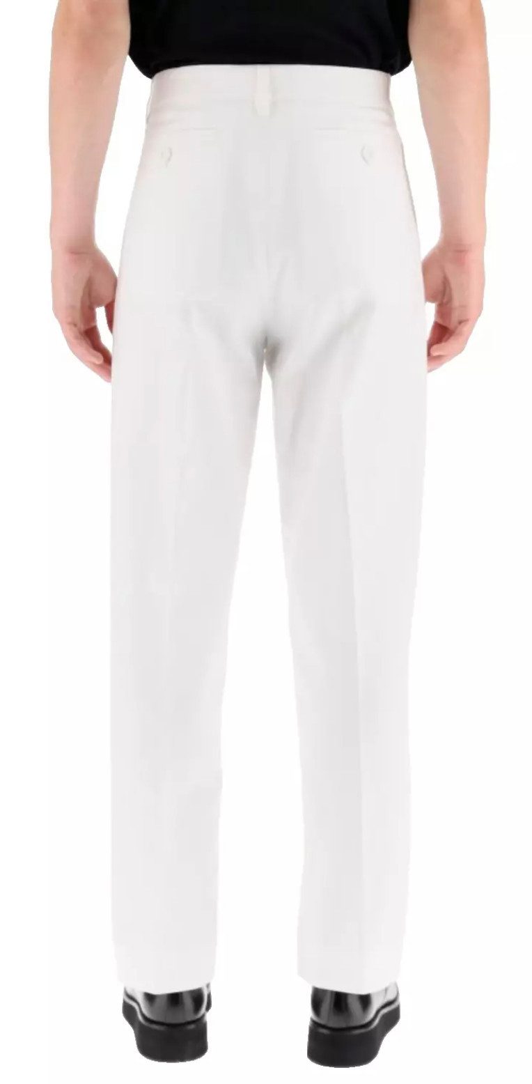 Dior Chinohose Homme Cropped Loose Fit Verdeckter Reiß- und Knopfverschluss