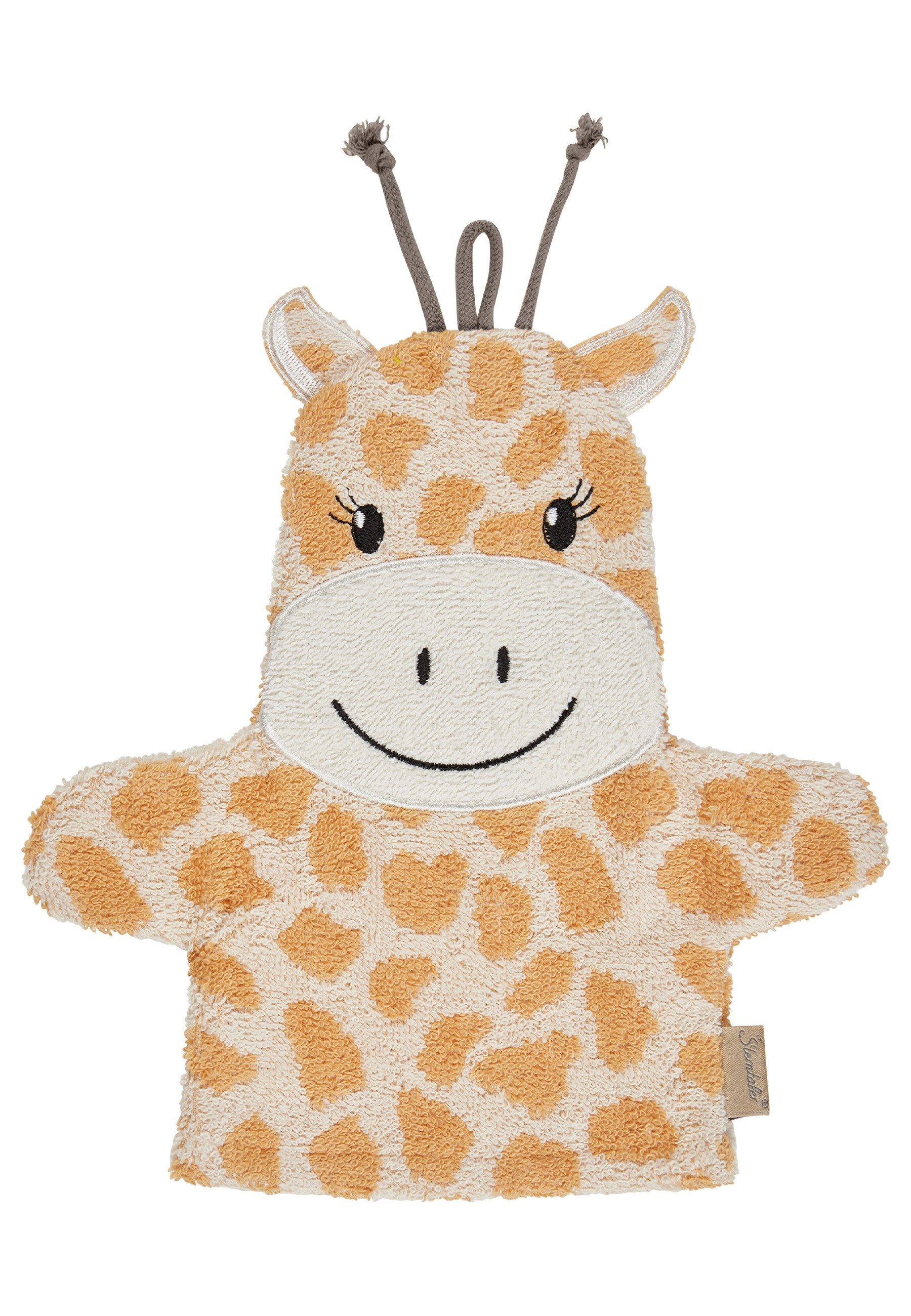 Sterntaler® Waschhandschuh Waschhandschuh GIRAFFE Kaya, Frottee (1-St)