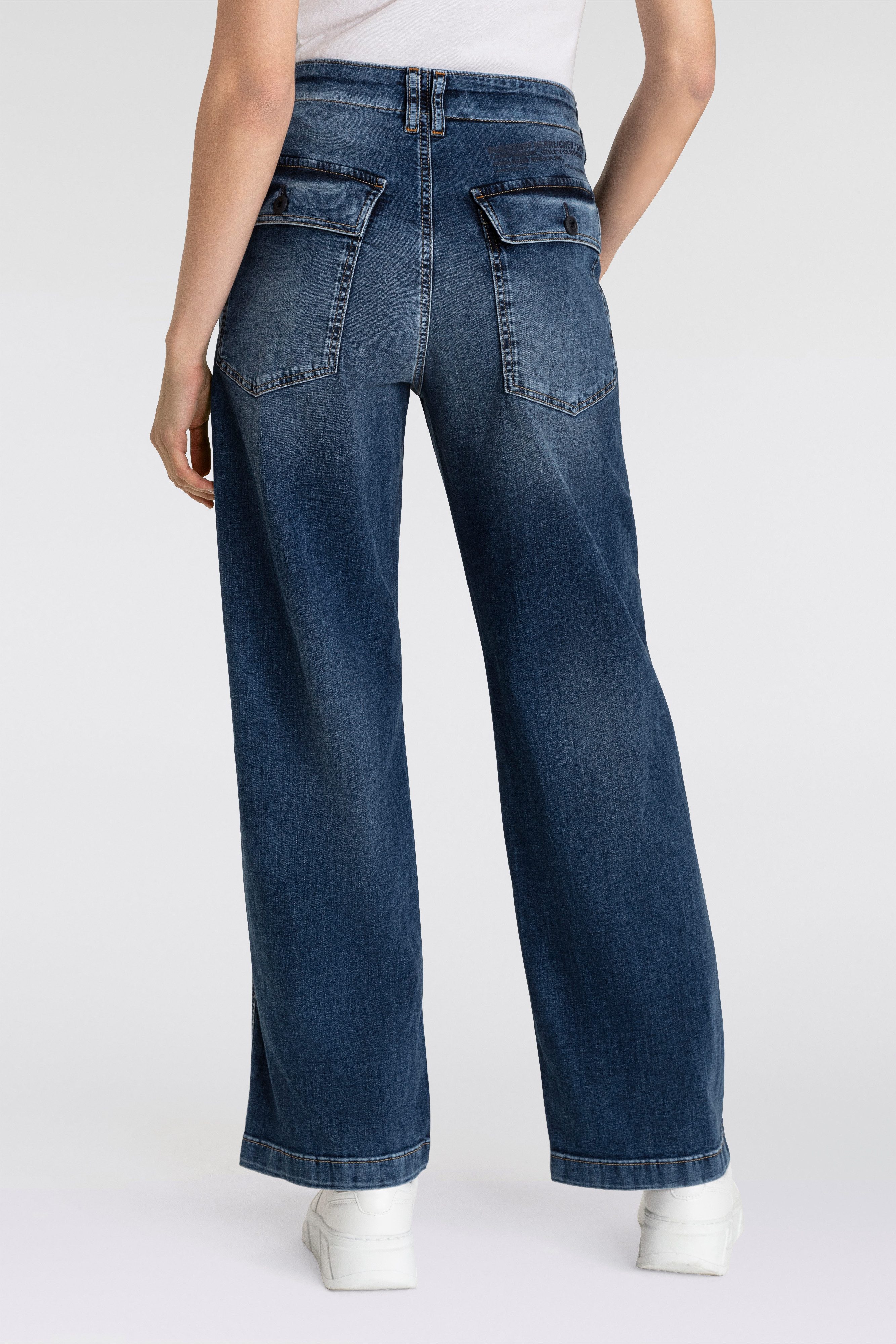 Herrlicher 5-Pocket-Jeans Fatique Women Wide Recycled günstig online kaufen