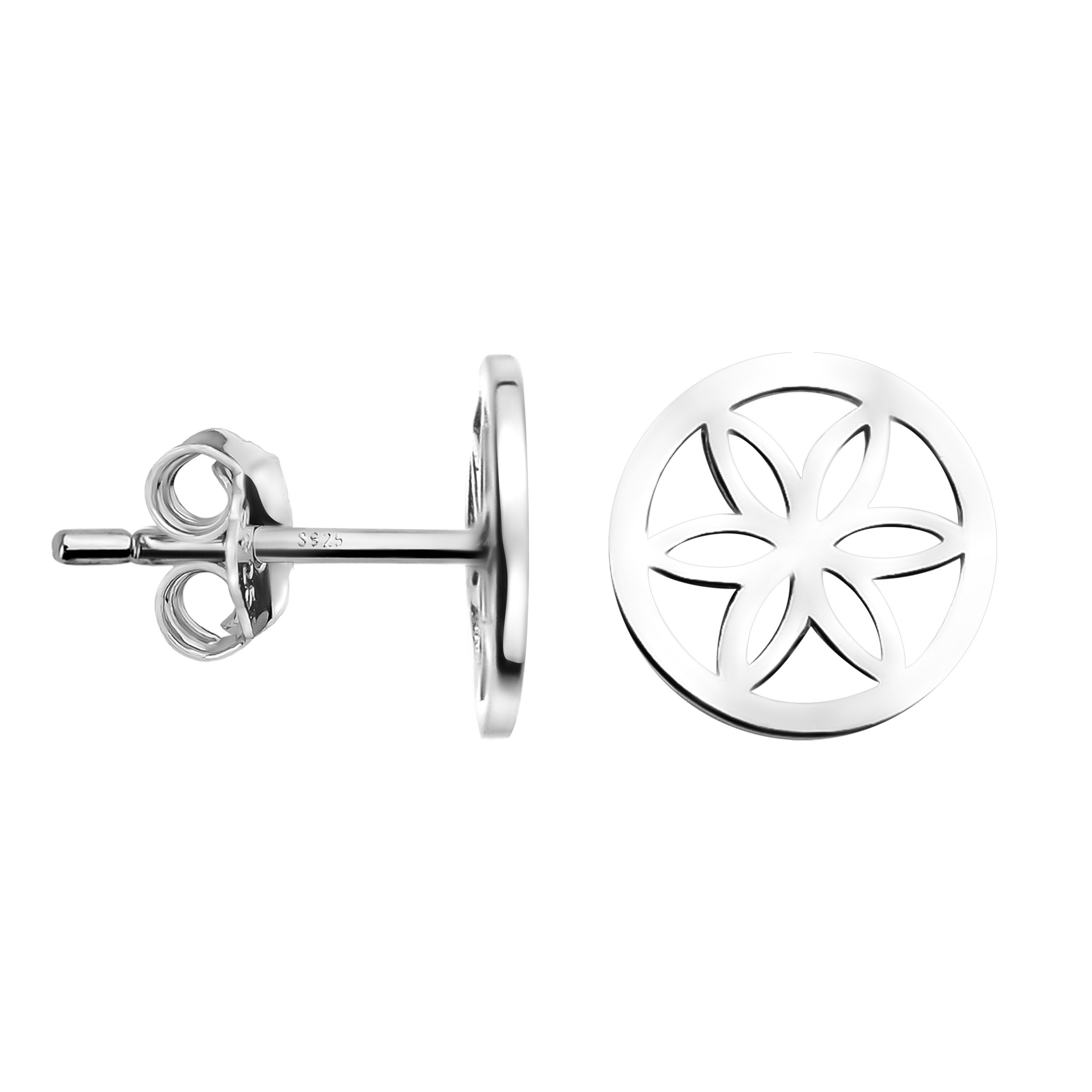 SOFIA MILANI Ohrringe – 925 Silber, Blumen-Ohrstecker, Rhodiniert, Nickelfrei, In Geschenkbox