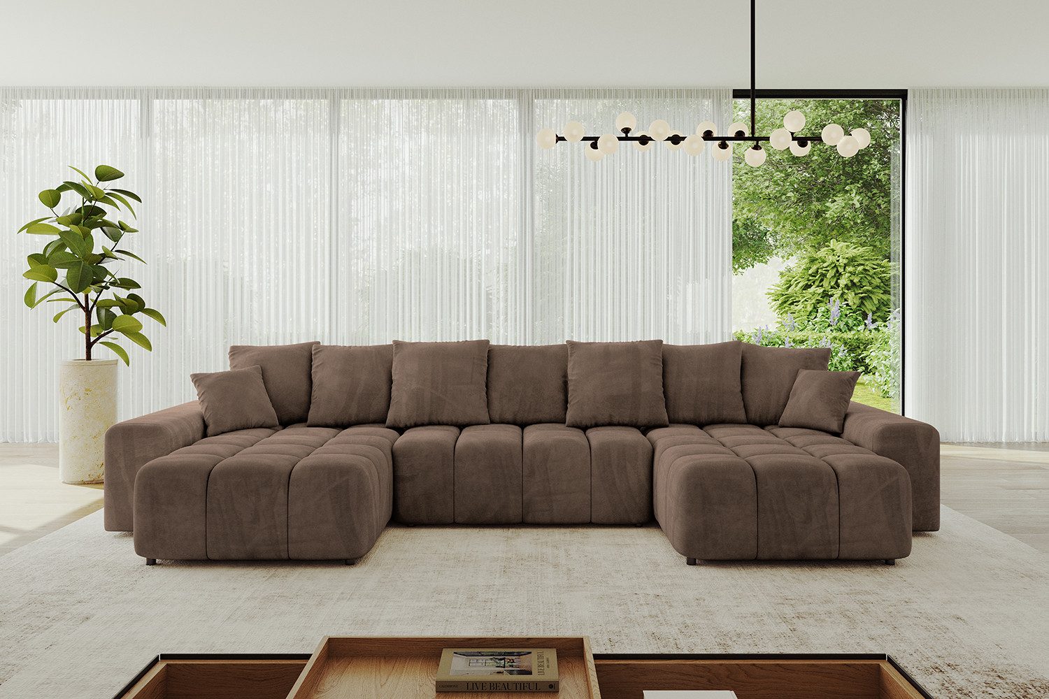 ALTDECOR Wohnlandschaft ENIL-U, Couch mit Schlaffunktion, Wohnzimmer - Ecks günstig online kaufen