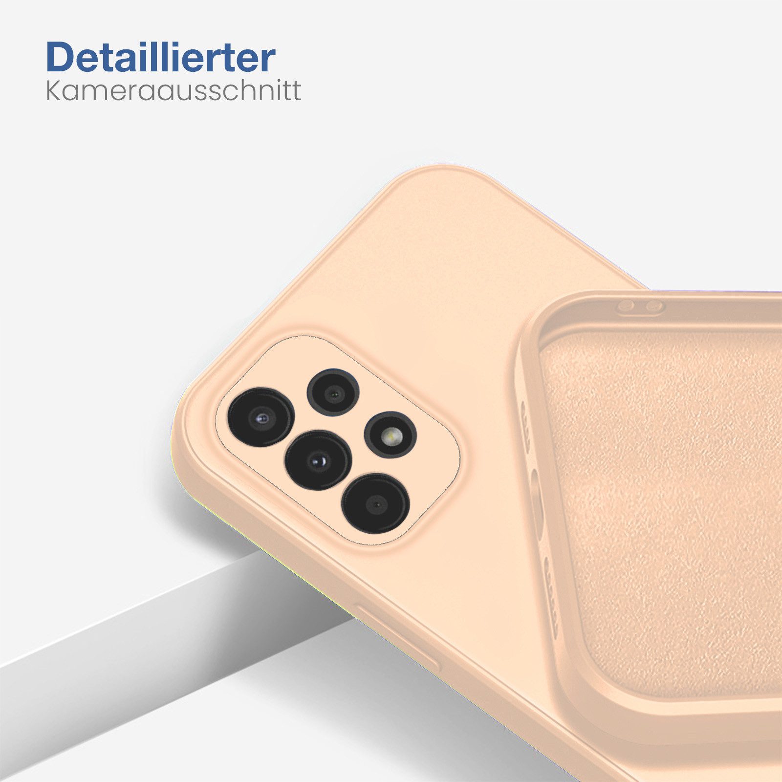 Tec-Expert Handyhülle SoftGrip Cover Hülle für Samsung Galaxy A33 5G, Handy Case Bumper integrierter Kameraschutz flexibel
