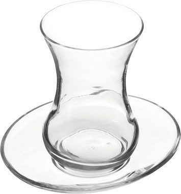 LAV Teeglas Demet Türkische Teegläser Set 12tlg Traditionelles Set, Glas
