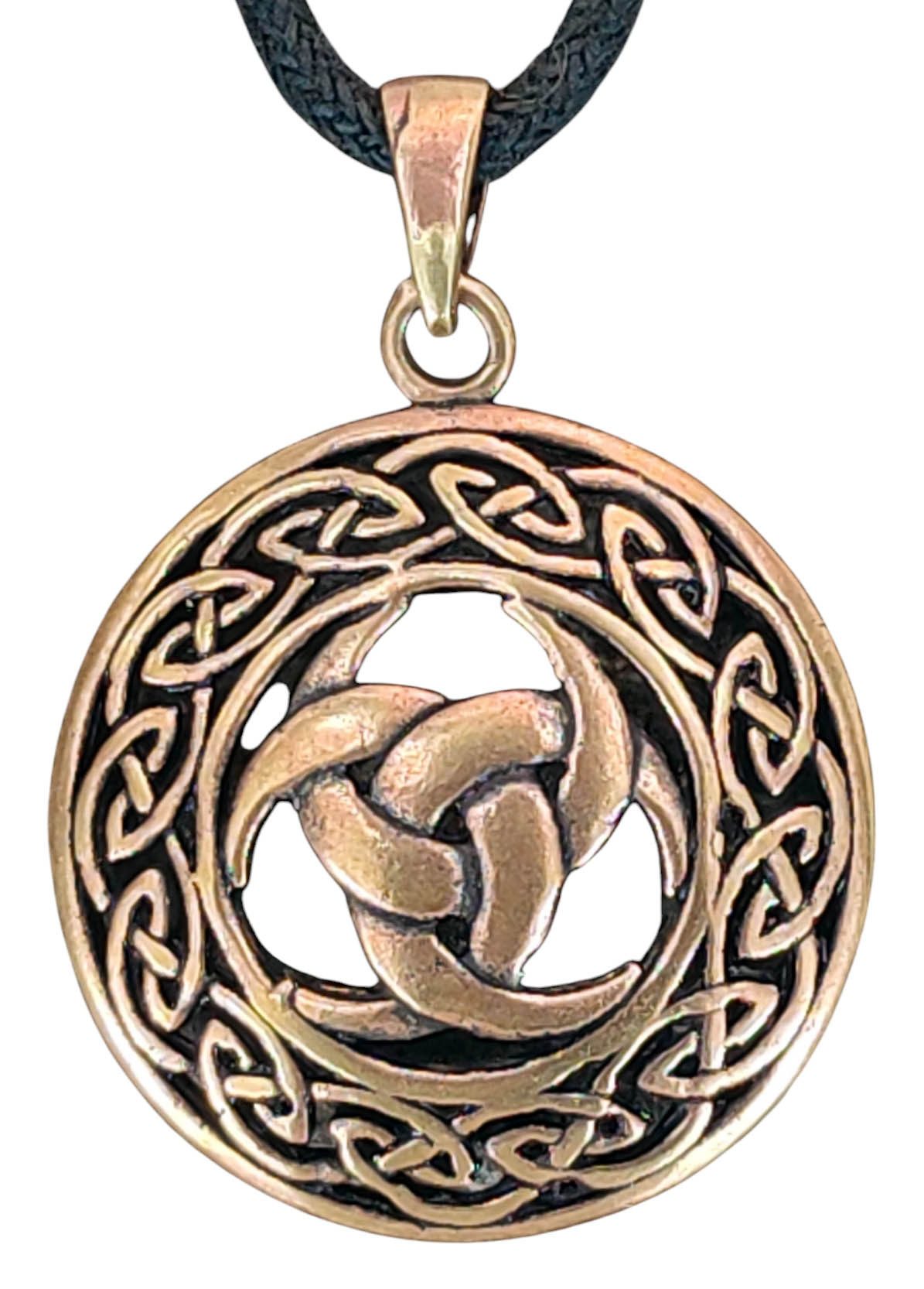 Kettenanhänger Odinshorn Anhänger Bronze Odins Keltischer Knoten Keltenknoten Horn