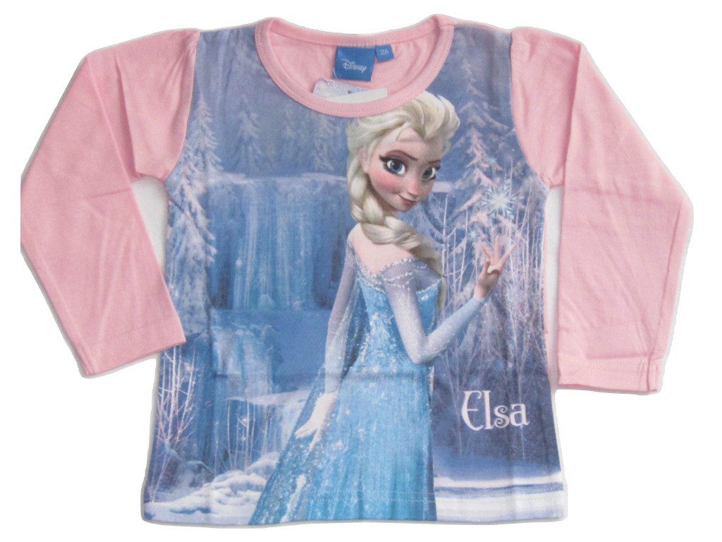 Disney Frozen Langarmshirt Die Eiskönigin Anna und Elsa
