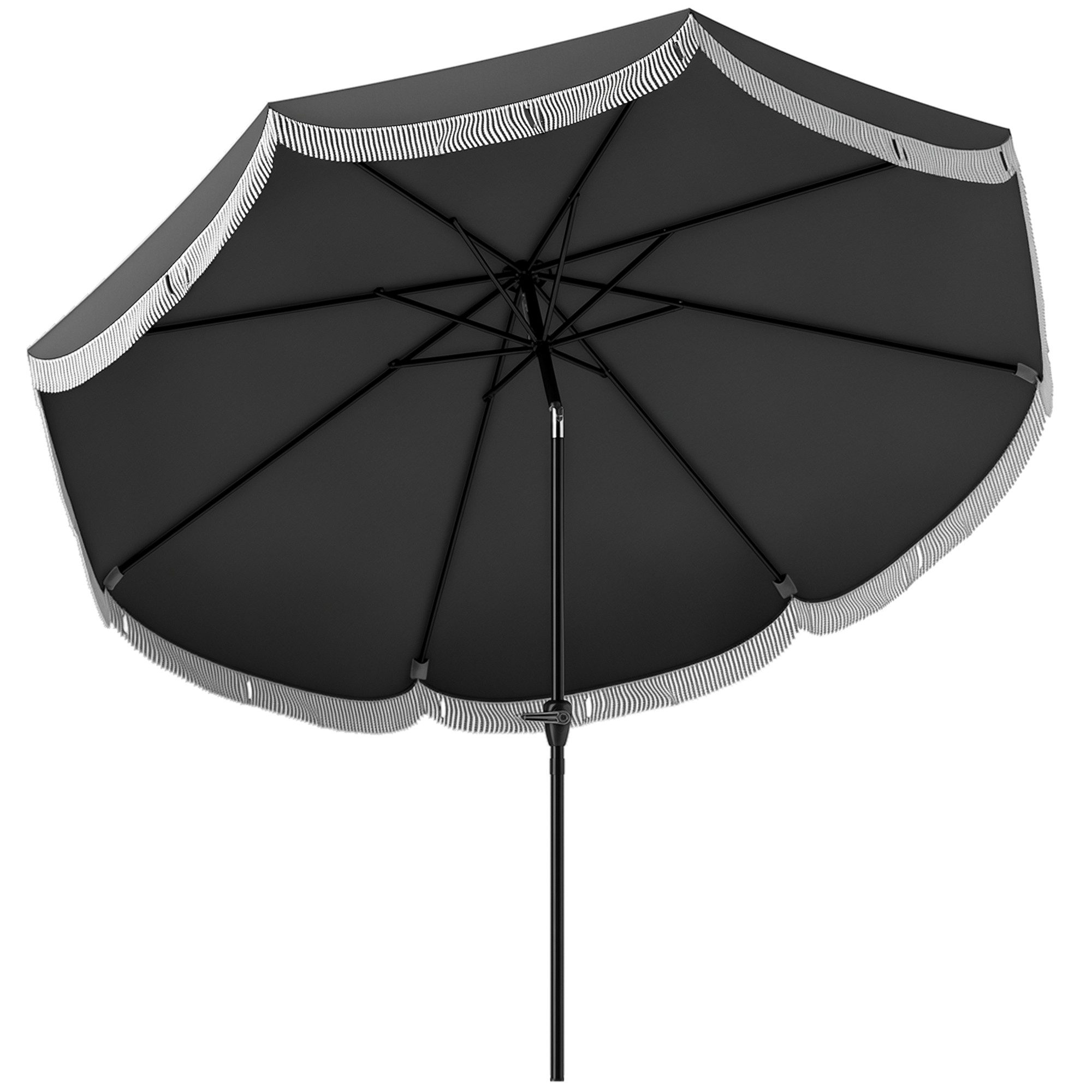 Outsunny Sonnenschirm Ø269 cm, UV 30+, achteckig, LxB: 269x269 cm, Gartenso günstig online kaufen