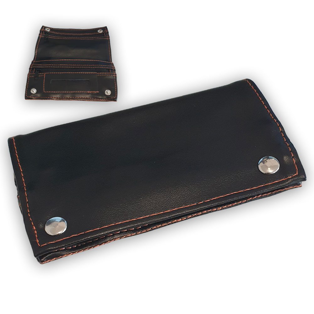 Coumo Tabakbeutel Tabakbeutel Drehertasche Schwarz Orange Tabaktasche Set H günstig online kaufen