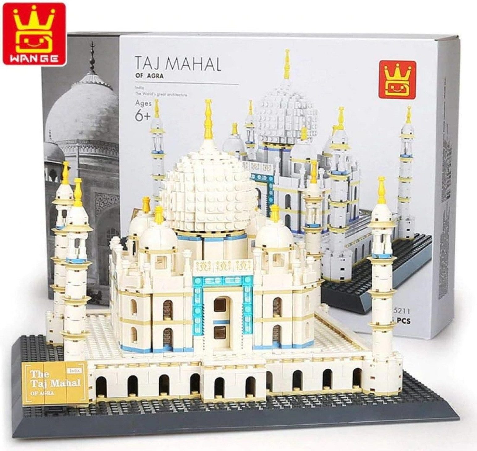 Wange Wange 5211 Taj Mahal 1.113 Teile Architecture Building Konstruktions-Spielset, (1113 St)