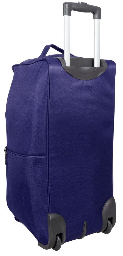 Trendyshop365 Reisetasche Brooklyn Tasche 2 (Trolley, Liter, Herren), und Damen 70 leichte Rollen Trolleygriff 65x35x30cm, XL mit blau und für