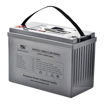 Sunstone Power 12V 150AH Lithium Batterie 1920Wh Energiespeicher Akku für Boot Solarakkus (12 V), Solar Batterie Akku, Extrem zyklenfest