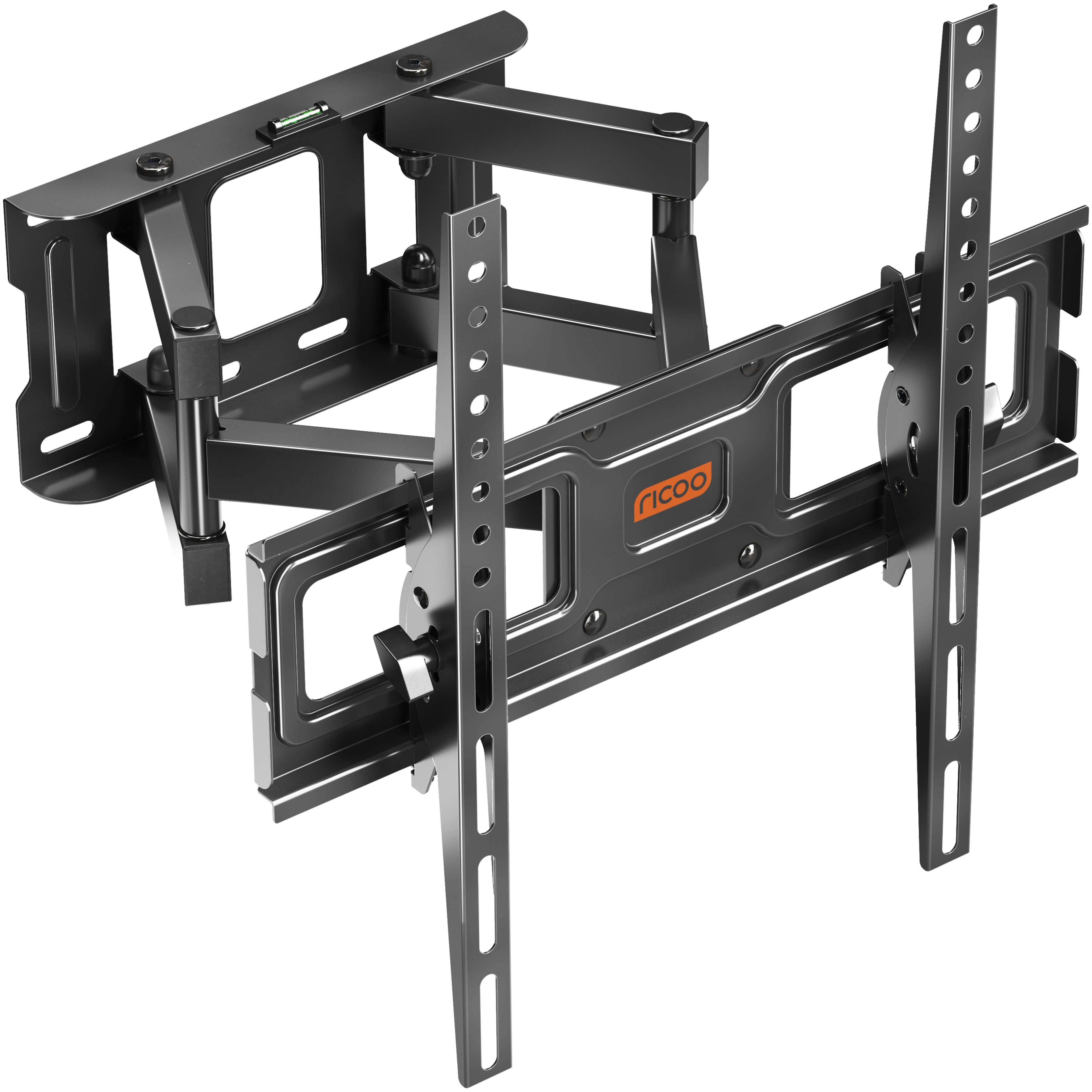 RICOO TV-Wandhalterung TV Wandhalterung 43" 47" 50" 55" 65" max 60 Kg schwenkbar S6244, (bis 65 Zoll, VESA 200x200 bis 400x400, 1-tlg., vollbeweglich ausziehbar neigbar ausziehbar 31" bis 65" Halterung, bis 10° Neigung, bis zu 120° Schwenkung Fernseher Halter universal)