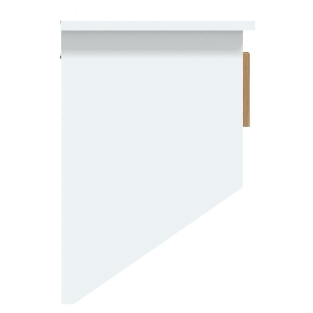Kleiderschrank Weiß (1-St) Wandgarderobe mit 80x24x35,5 cm Holzwerkstoff vidaXL Haken