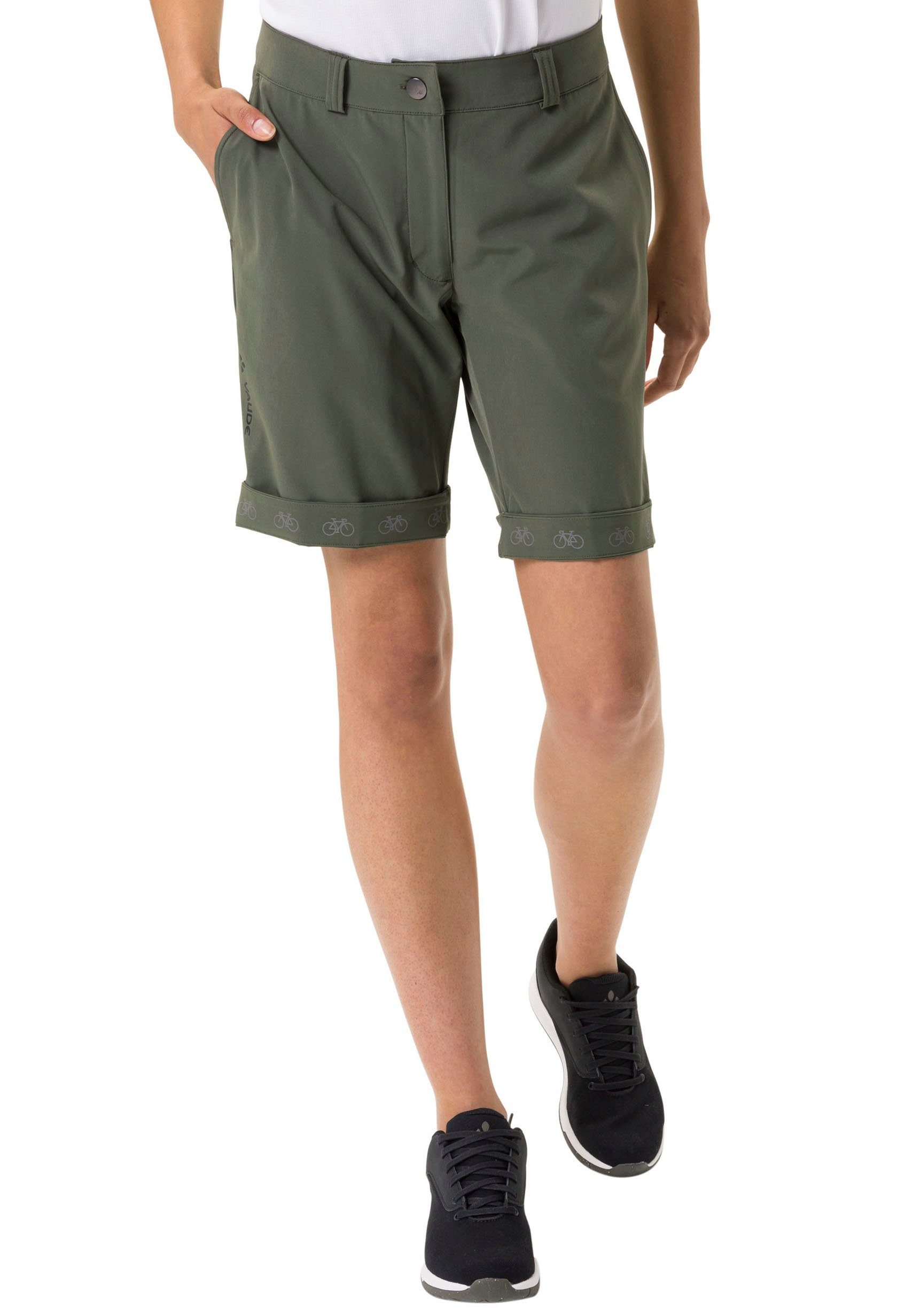 reflektierende CYCLIST khaki SHORTS WOMEN'S Fahrradhose Elemente VAUDE