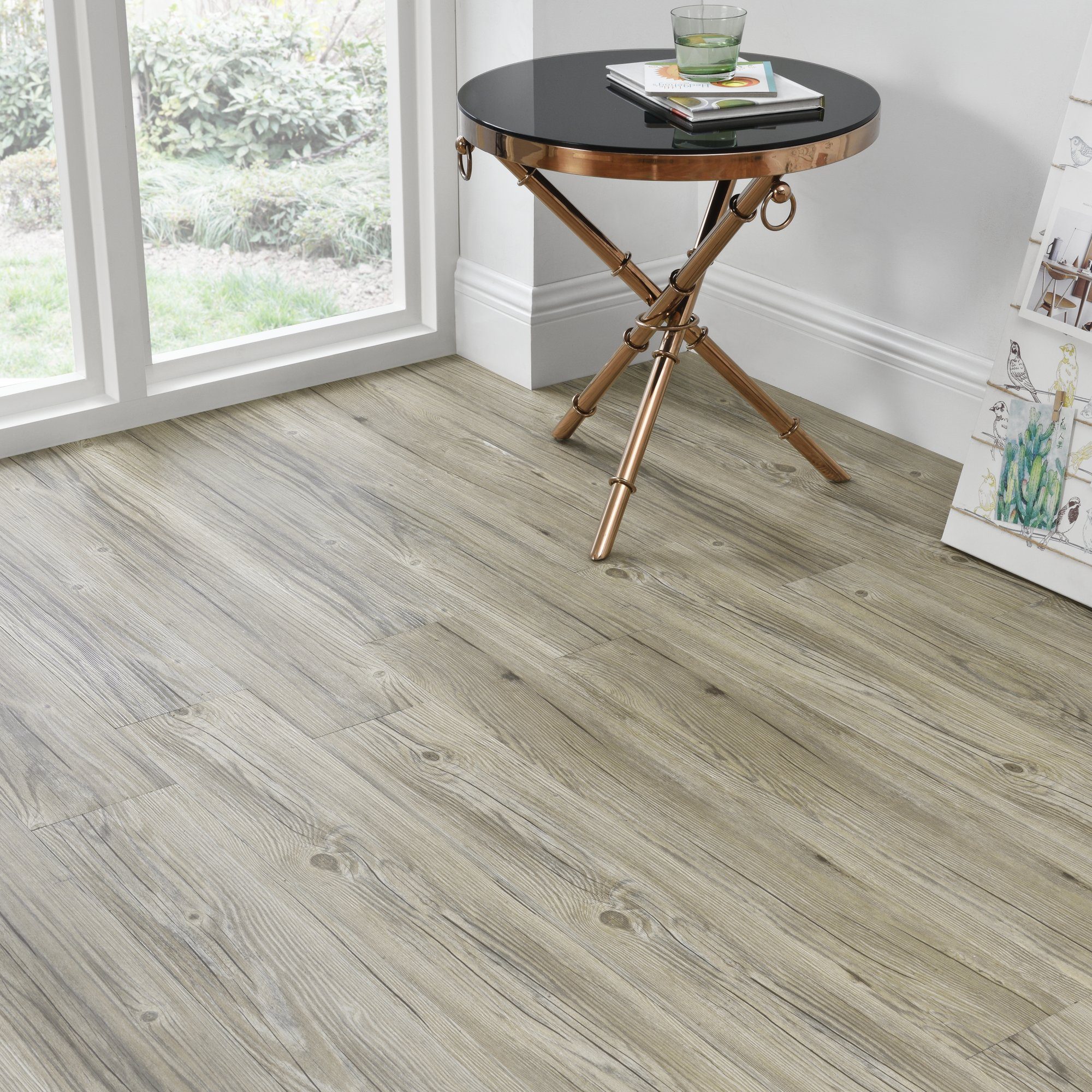 neu.haus Vinylboden, »Vanola« Vinyl Laminat Selbstklebend 0,975 m² Eiche-Optik natur hell