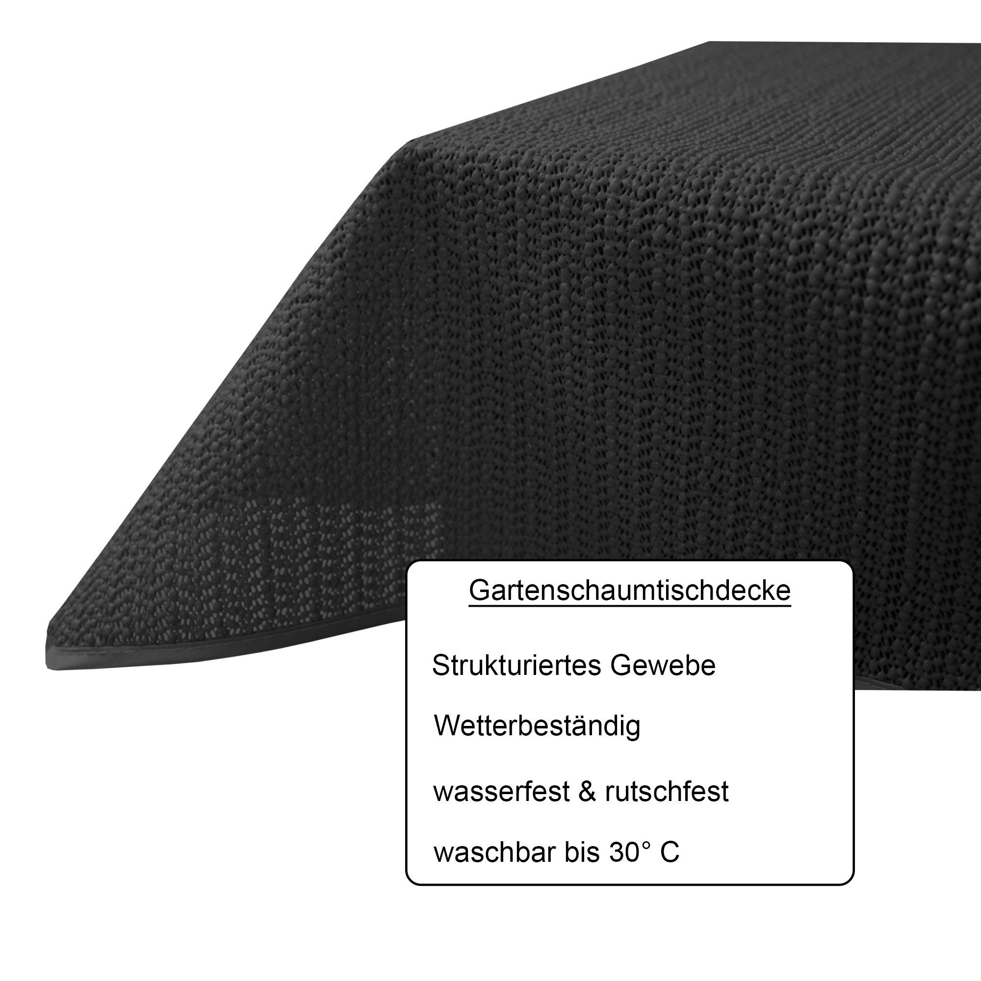 Haus und Deko Tischdecke Garten Tischdecke Outdoor PVC rechteckig Terrasse Balkon rutschfest (1-tlg) – Bild 2 von 5