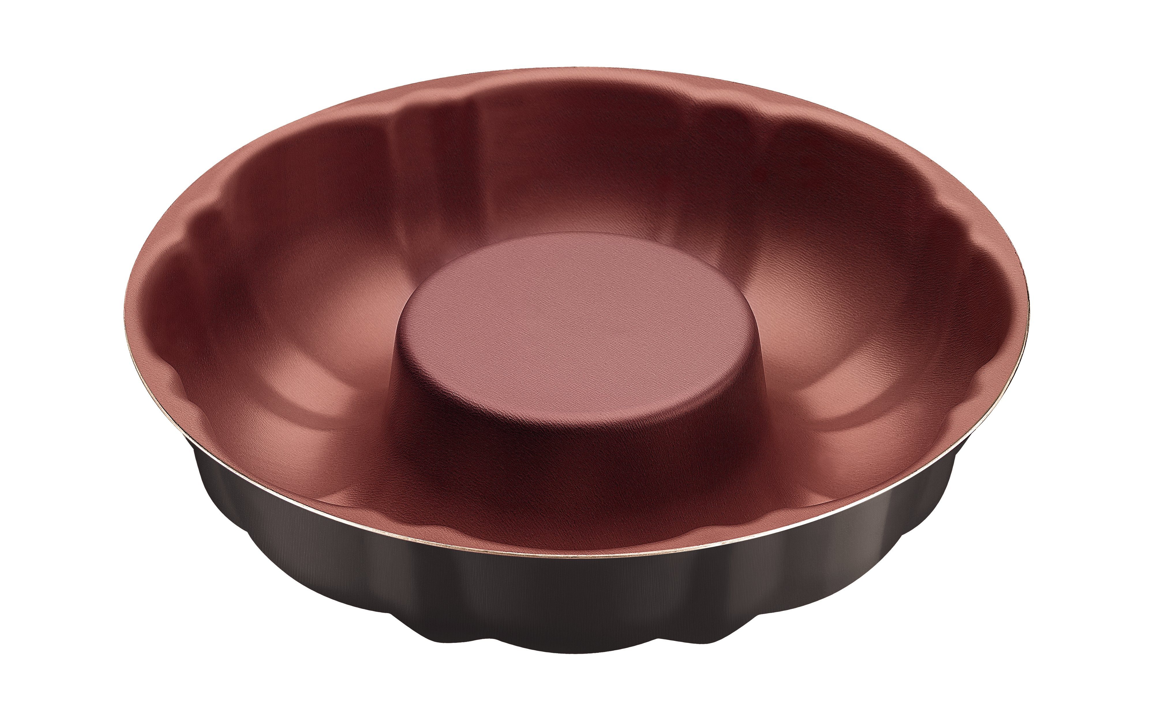 Tramontina Gugelhupfform, schicke 2-Farben Optik, rund, antihaftbeschichtet, gleichmäßige Wärmeleitung schwarz | Kuchenformen