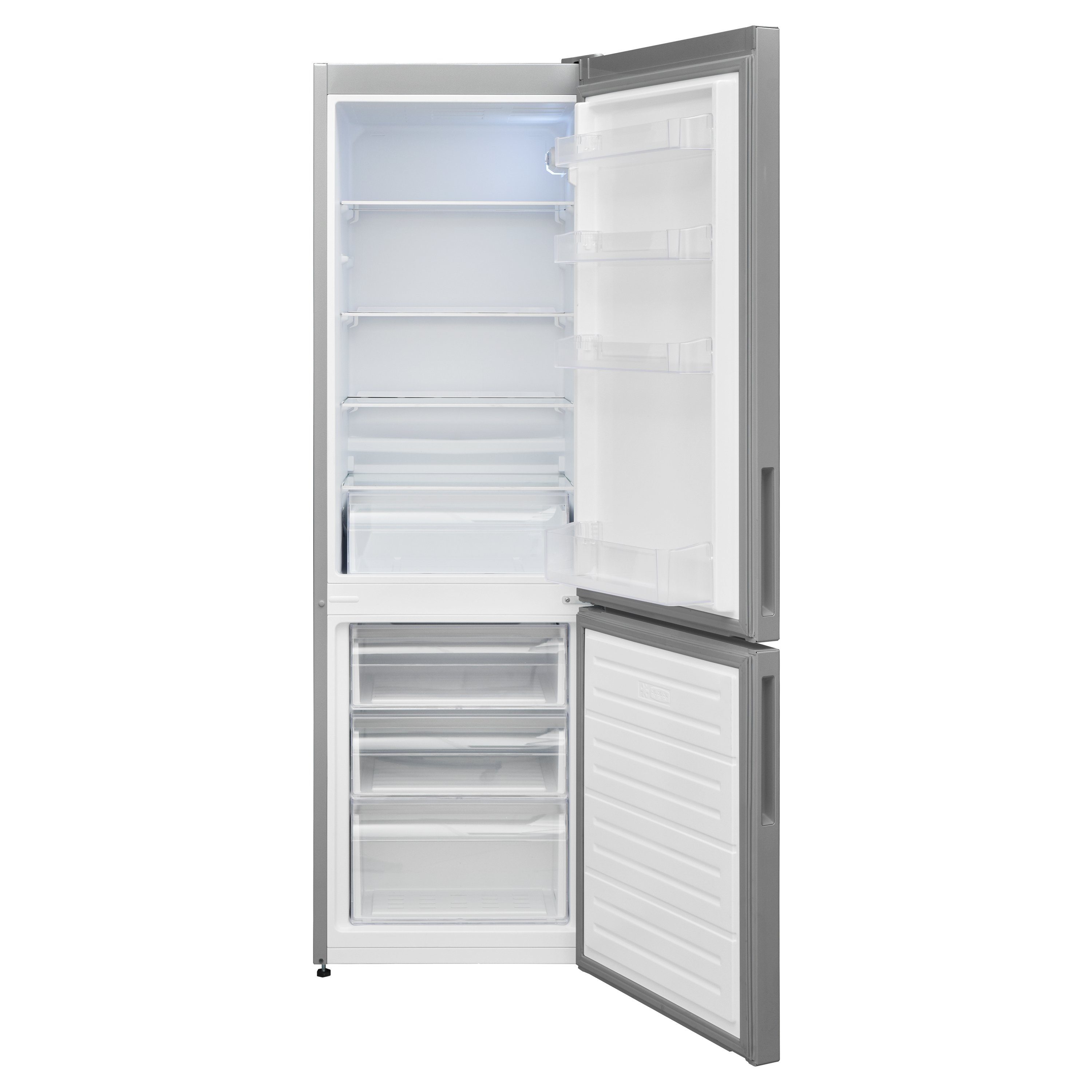 Telefunken Kühl-/Gefrierkombination KTFK278ES2, 170 cm hoch, 54 cm breit, 268 Liter Nutzinhalt, Kühlschrank groß mit Gefrierfach, freistehend