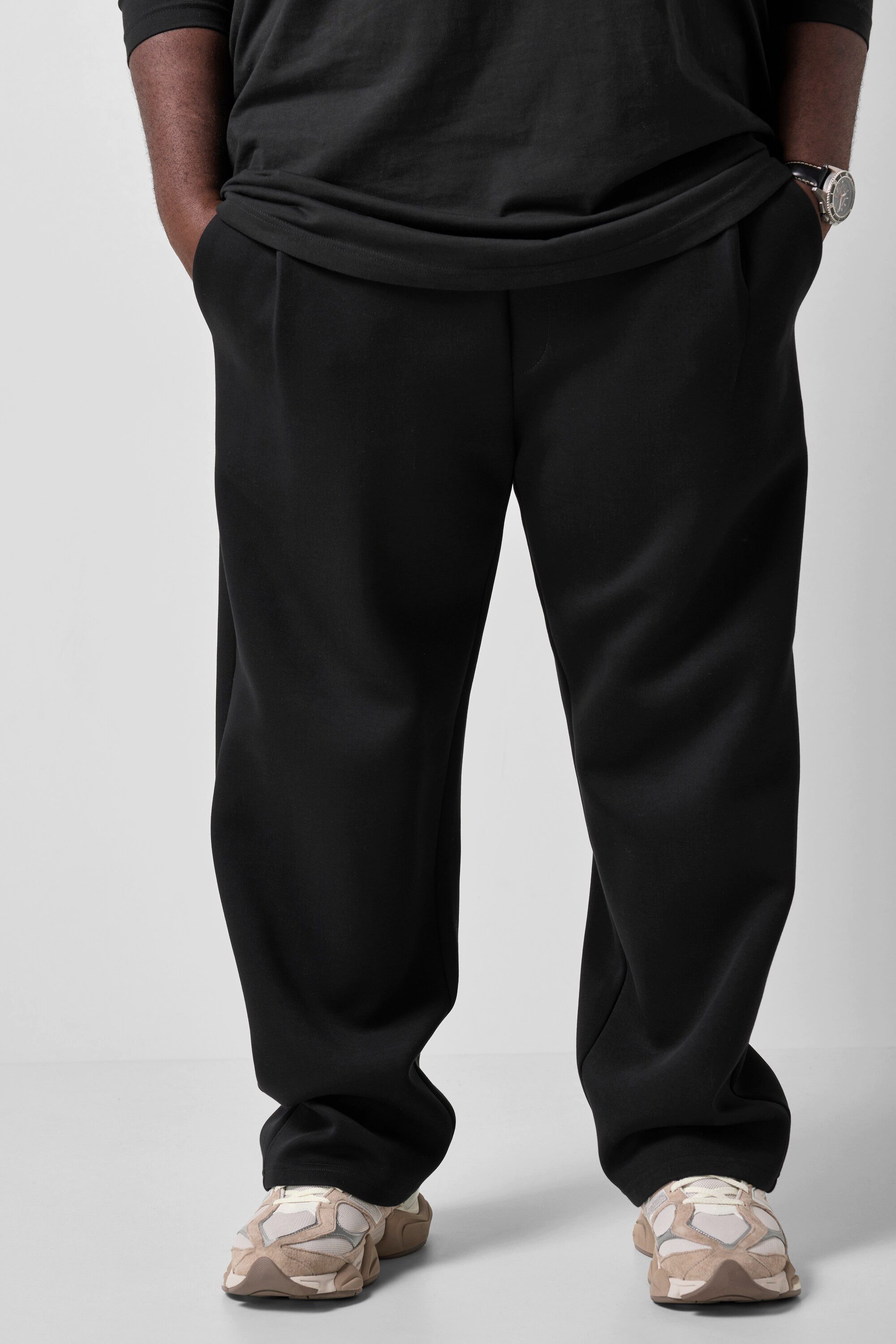 STHUGE Sweathose Sweathose weiter geschnitten Bundfalten bis 8 XL