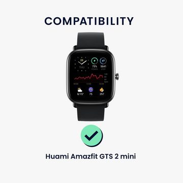 kwmobile Schutzfolie 2x Displayschutzfolie für Huami Amazfit GTS 2 Mini, (1-St), Schutzfolie für Fitness Tracker - robuster Displayschutz - transparent