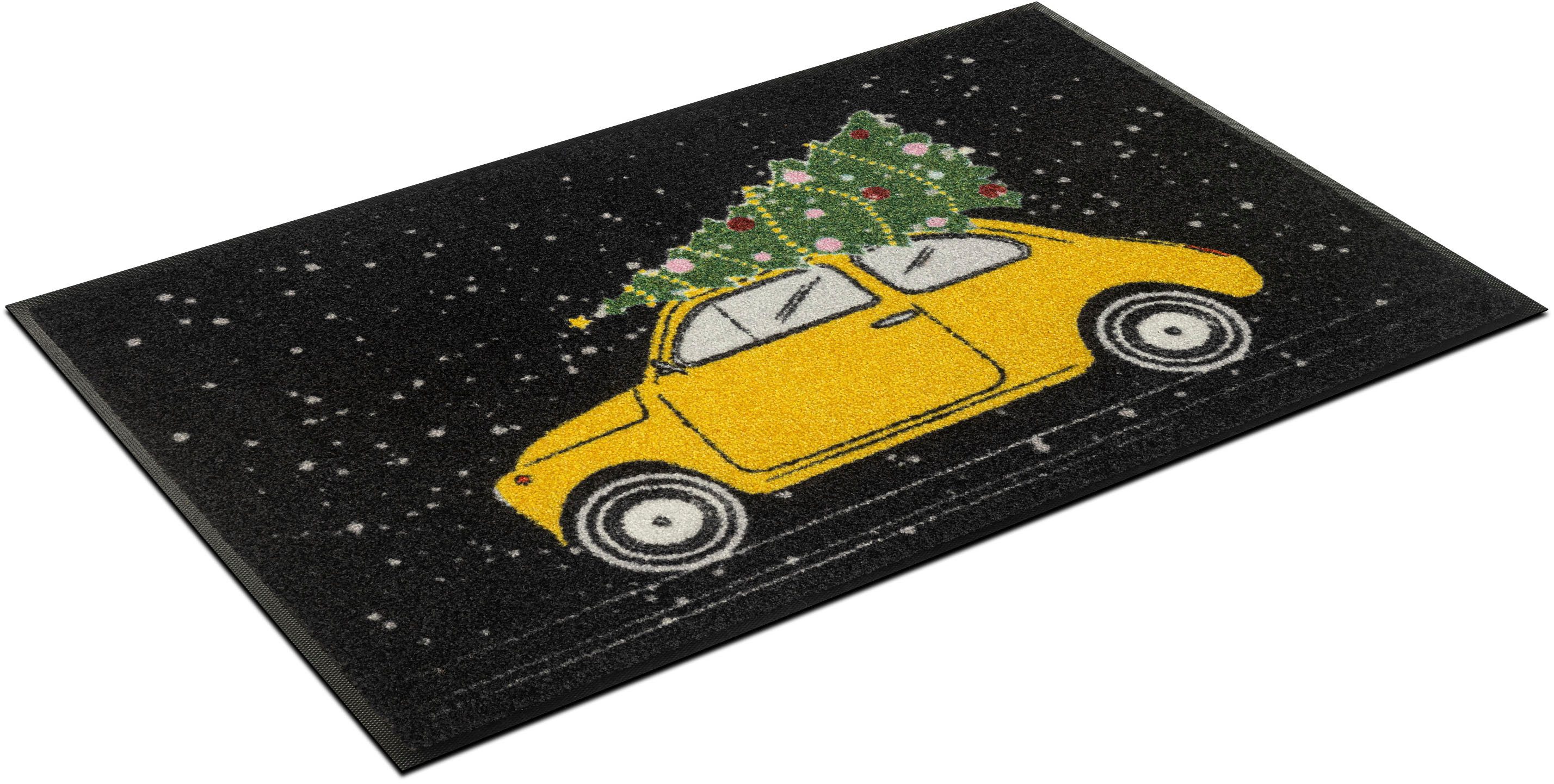 wash+dry by Kleen-Tex Fußmatte On the way, rechteckig, Höhe: 7 mm