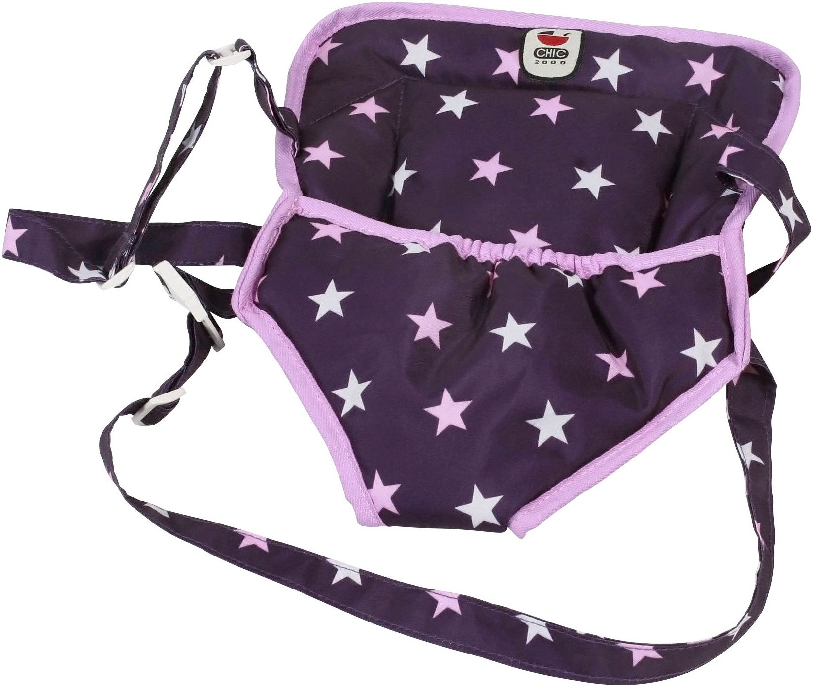 Puppen Bauchtrage Stars lila