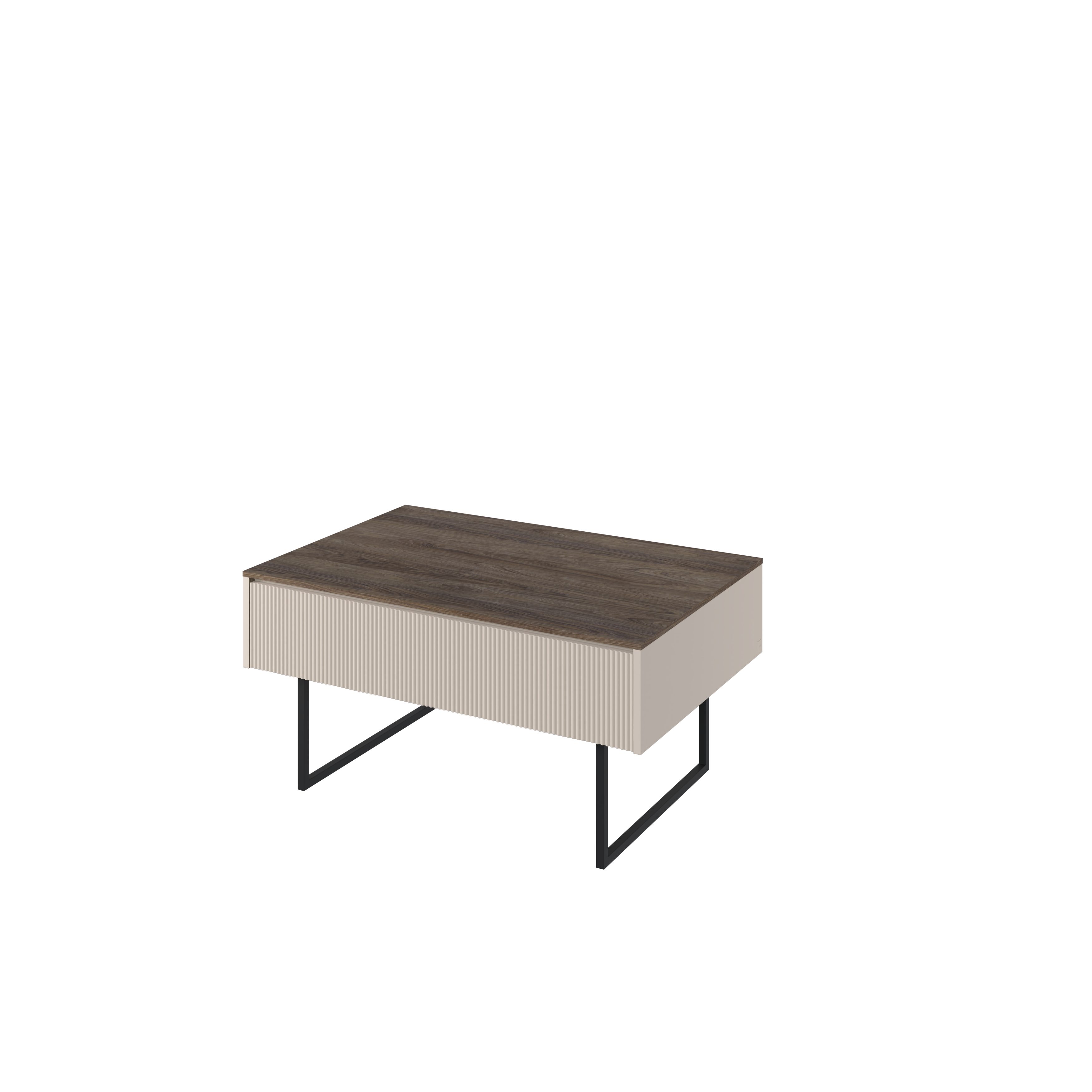 yourhouse24 Couchtisch LAGO LG-07 mit Beleuchtung Beige