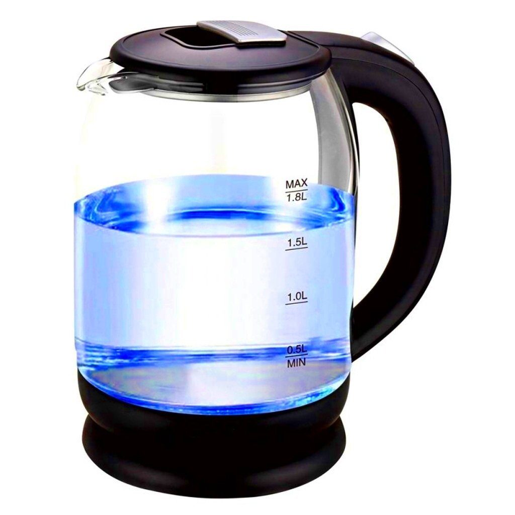 Cheffinger Wasserkocher Glas Wasserkocher Teekocher 1,8L 1500W LED-Beleuchtung Ceffinger