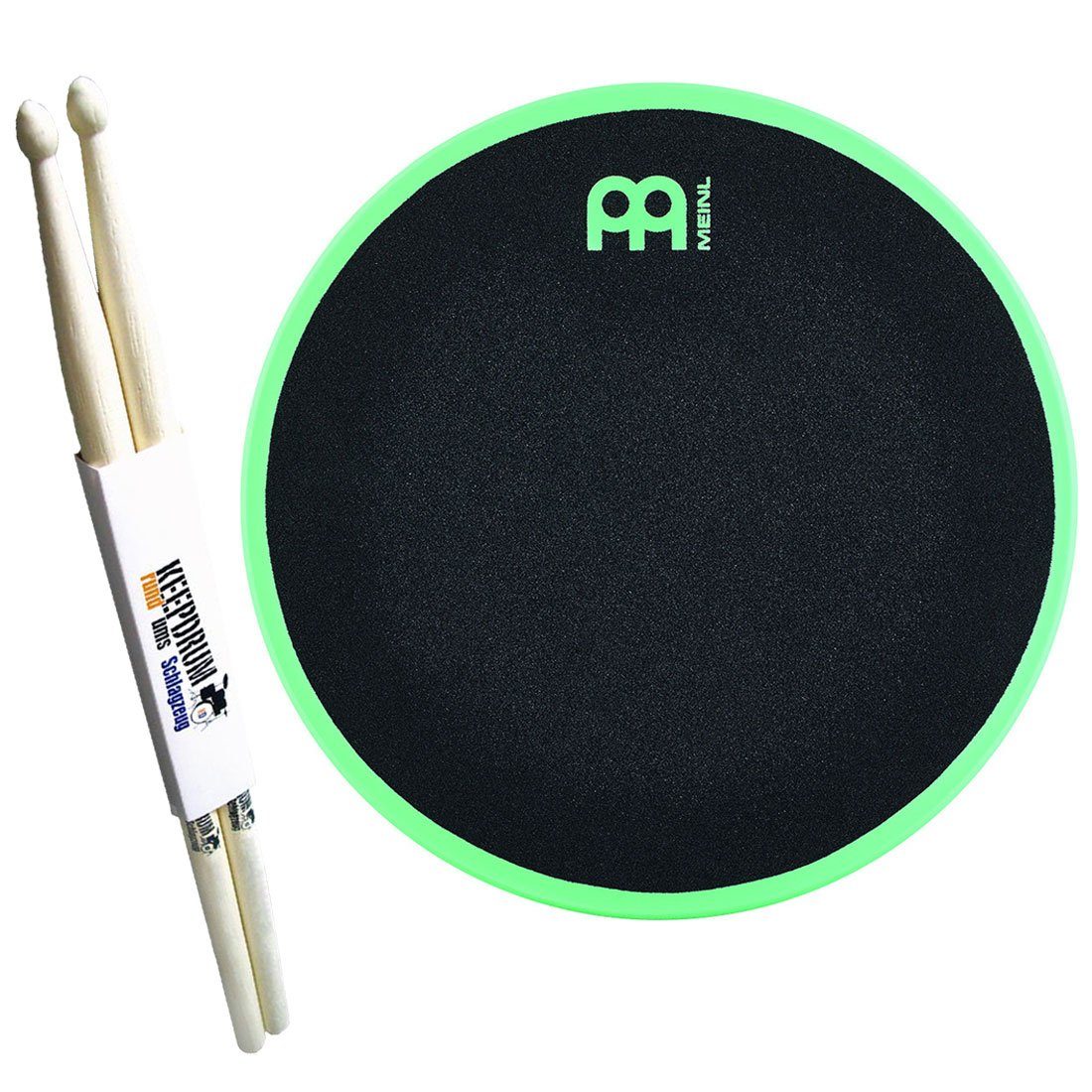 Schlagzeug Meinl MMP12SF Practice Pad 12 Zoll mit Schlagzeugstöcken