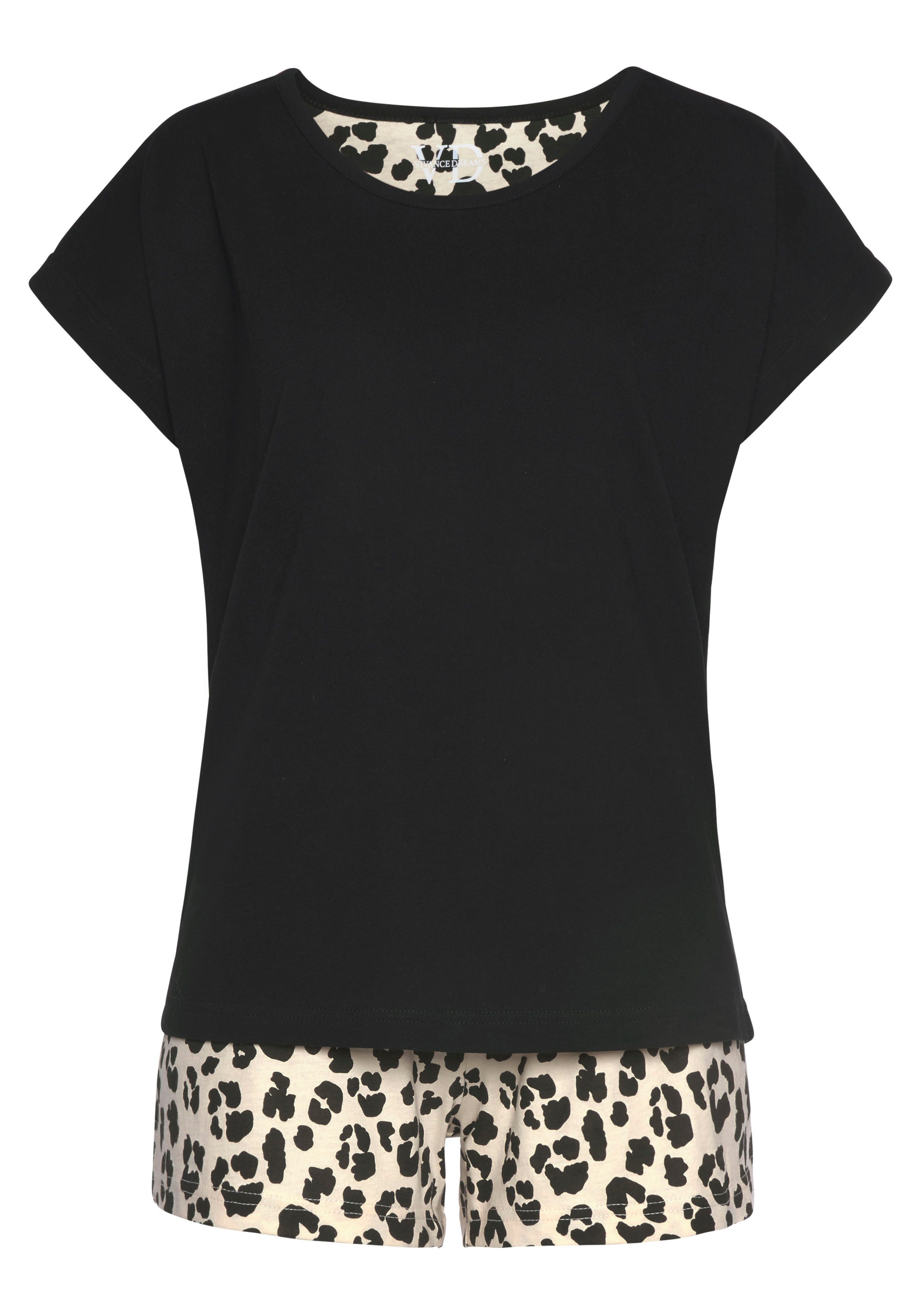 Vivance Dreams Shorty (Packung, 4 tlg., 2 Stück) mit Animal-Print