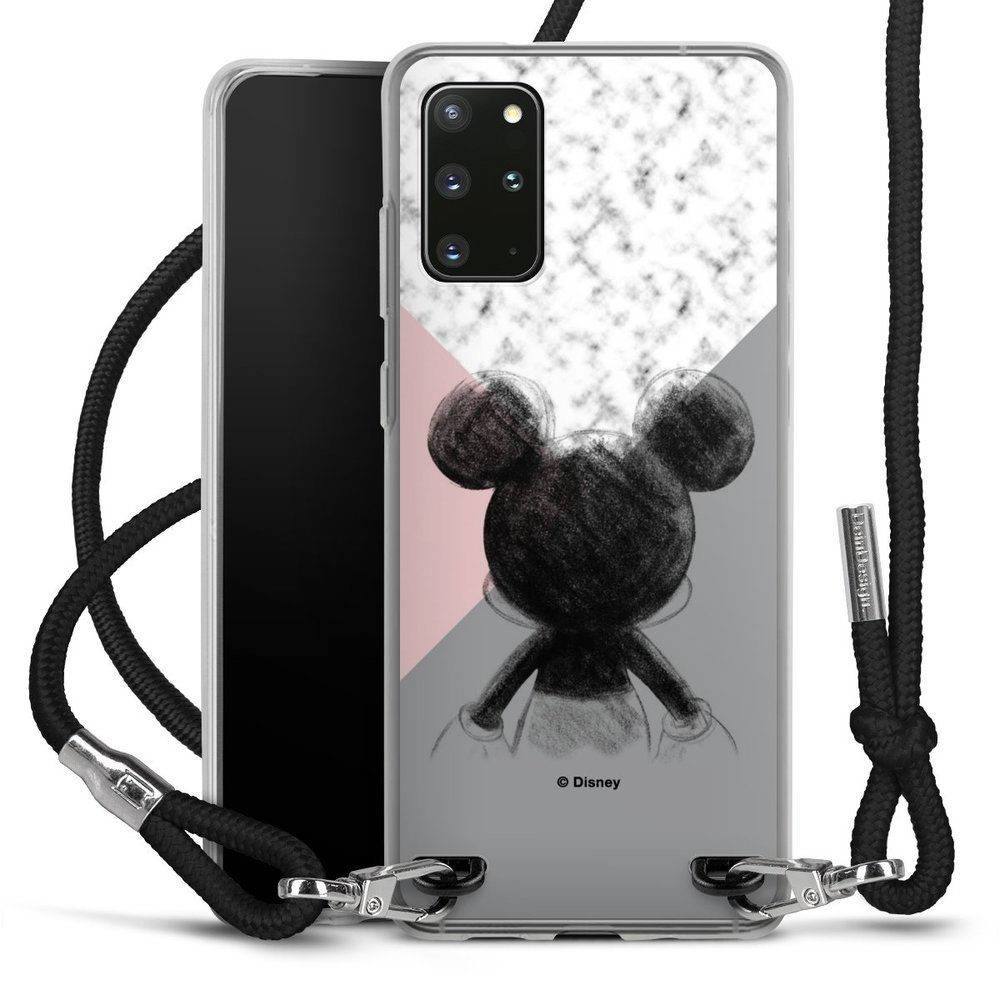 DeinDesign Handyhülle Disney Marmor Mickey Mouse Mickey Mouse Scribble,  Samsung Galaxy S20 Plus 5G Handykette Hülle mit Band Case zum Umhängen
