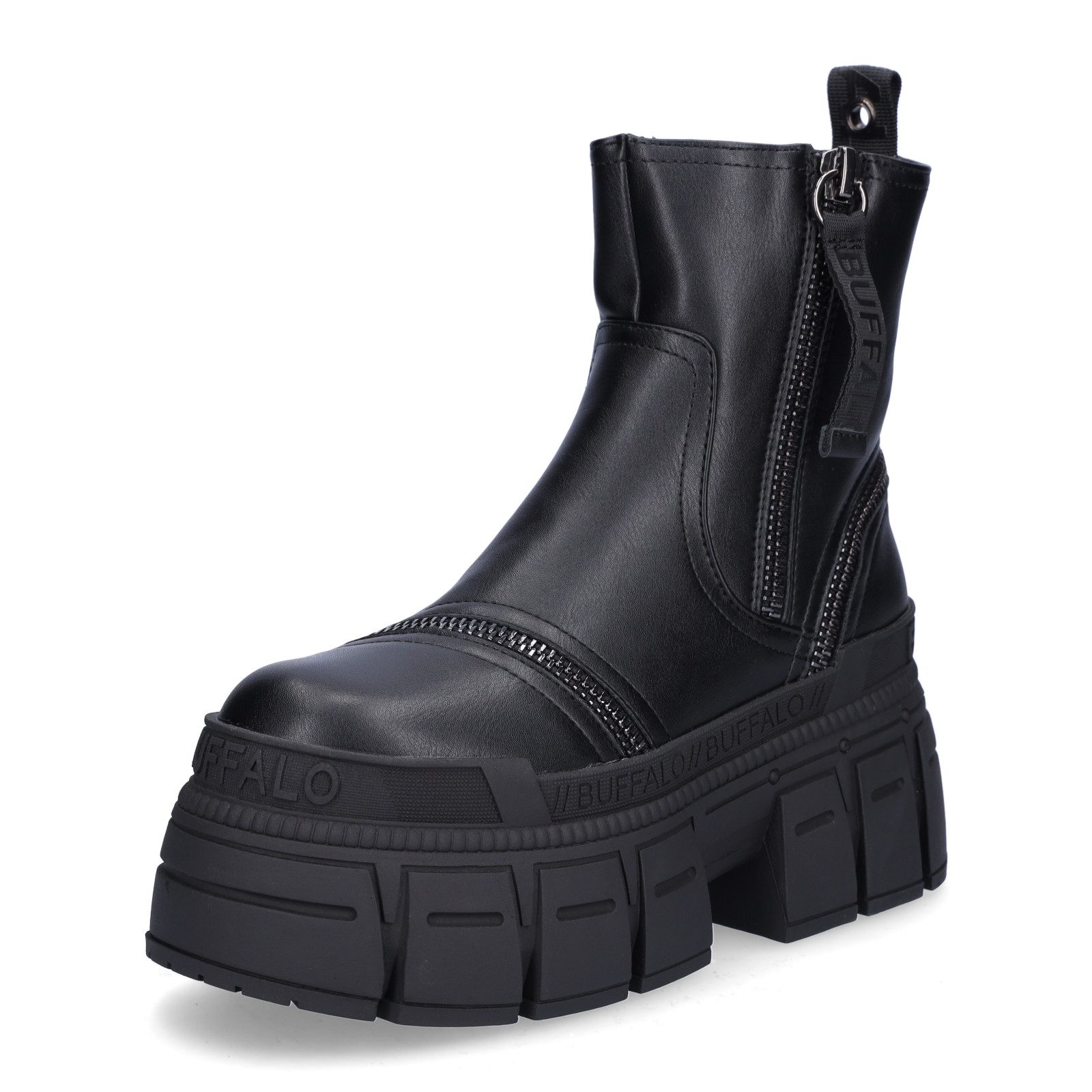Buffalo Buffalo Damen Boot Gospher Bootie Zip schwarz Ankleboots
