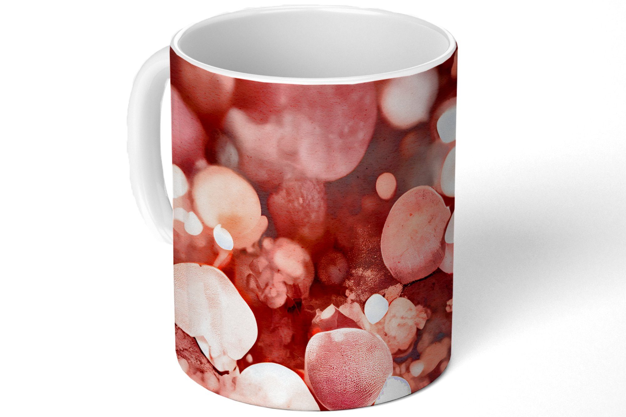 MuchoWow Tasse Abstrakt Kaffeetassen, Rosa - - Keramik, Geschenk Glitzer Luxus, Teetasse, Teetasse, - Becher