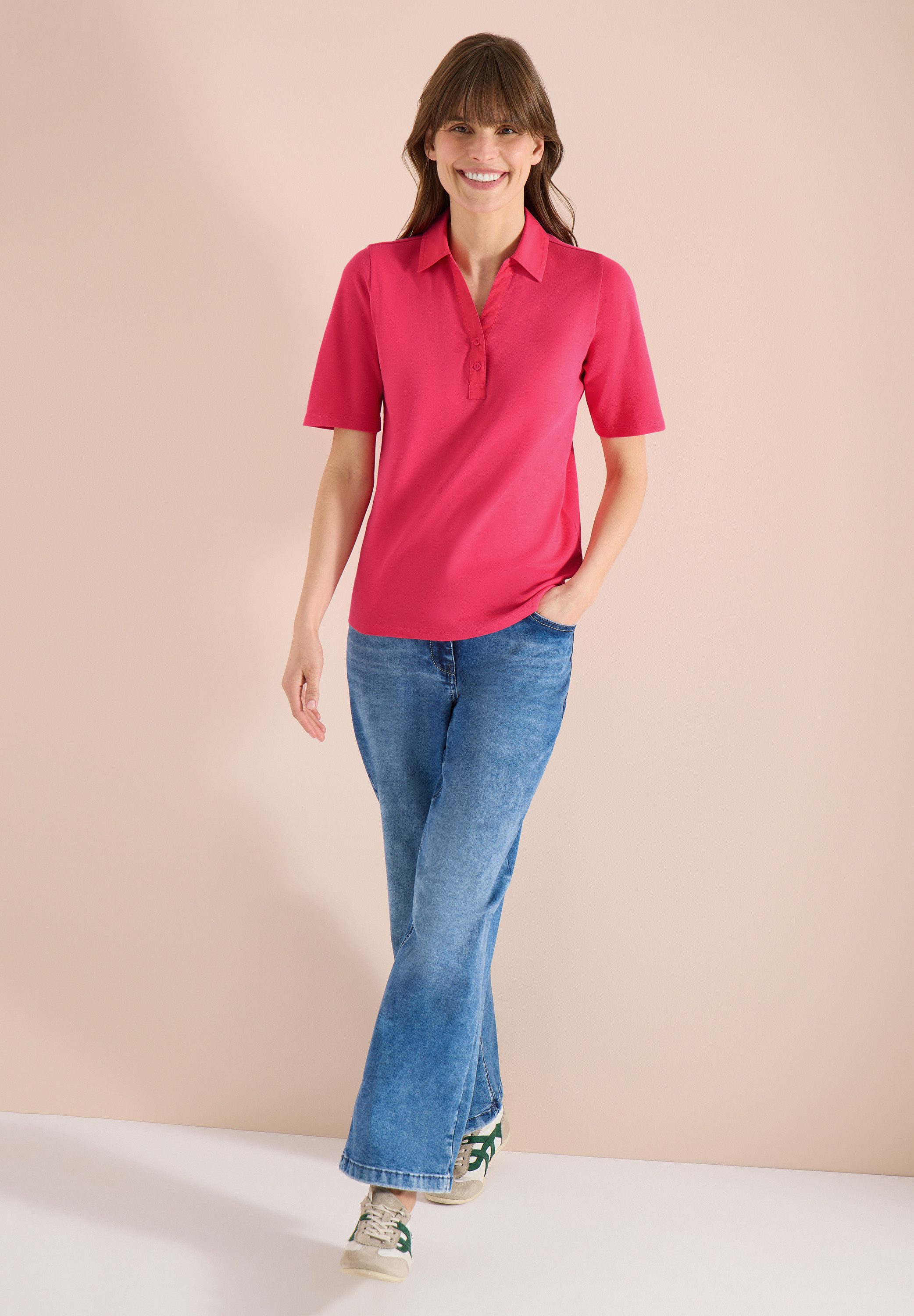 CECIL Poloshirt aus reiner Baumwolle