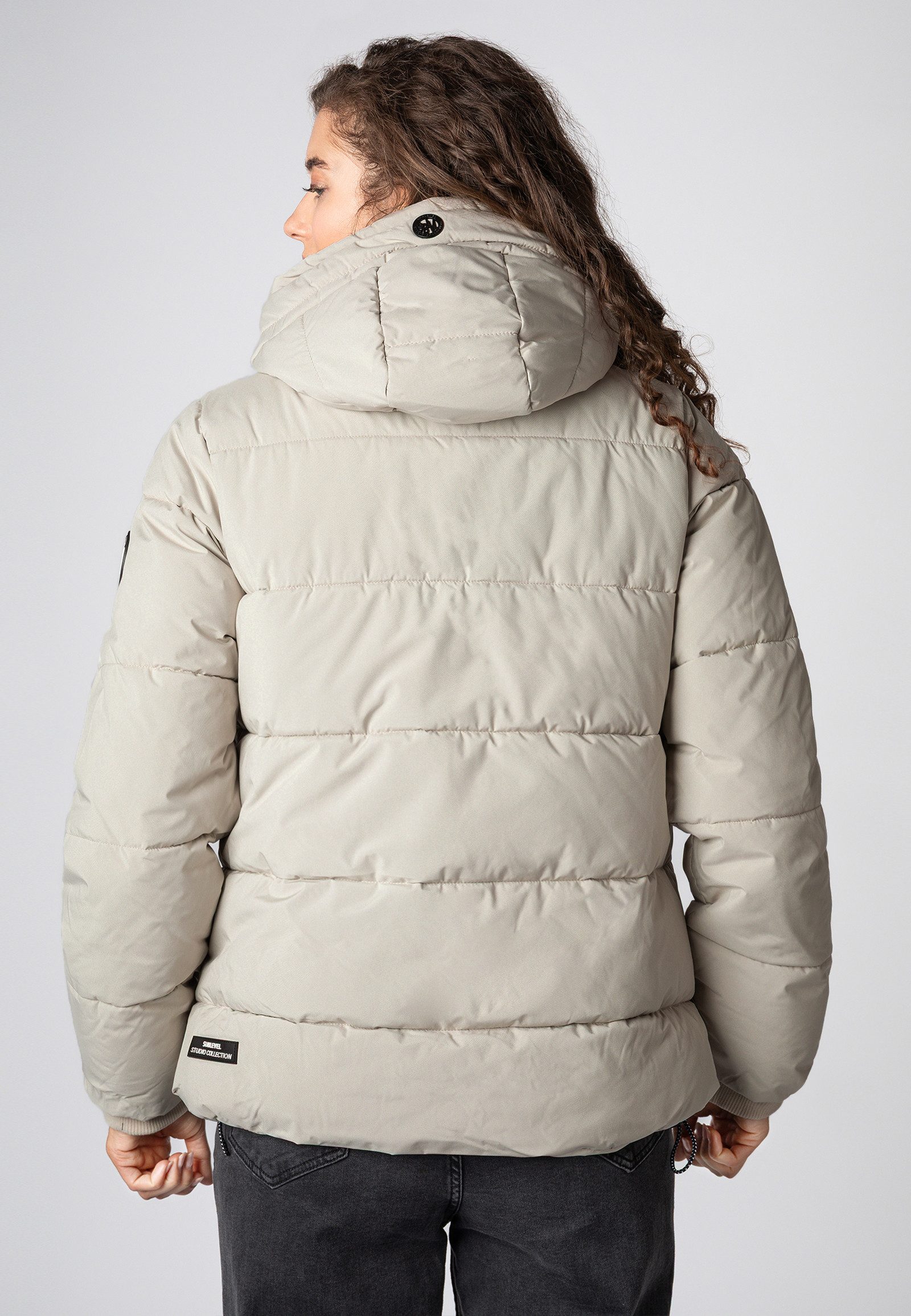 SUBLEVEL Steppjacke Damen Winterjacke mit Kordel und Kapuze Kapuze mit Tunn günstig online kaufen