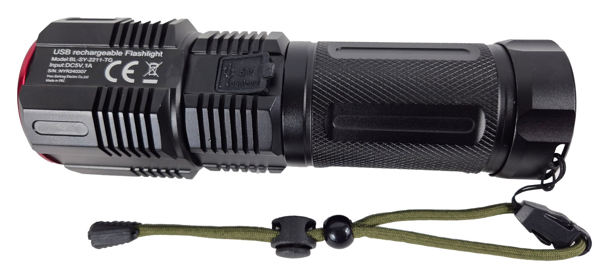 Einkaufszauber LED Taschenlampe Superstarke Profi Taschenlampe 2500 Lumen 500m, besonders starke Leuchtkraft