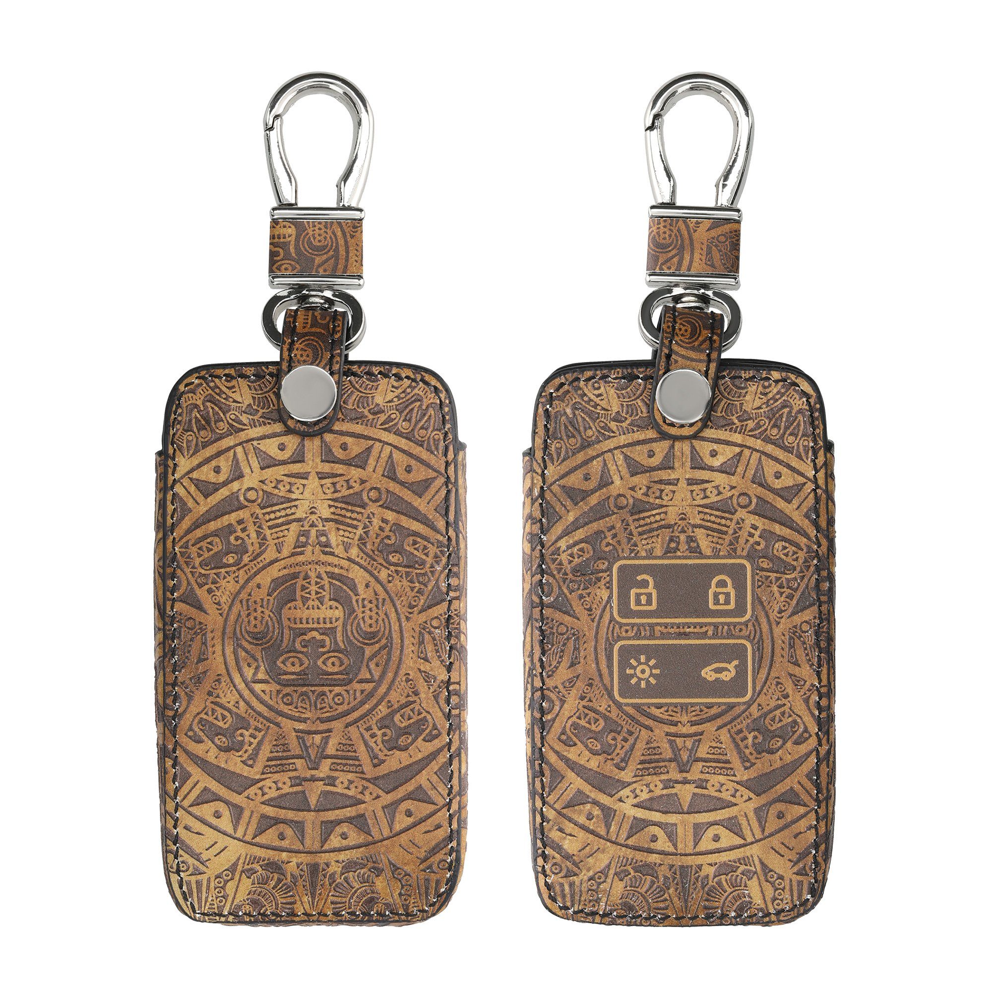 kwmobile Schlüsseltasche Renault Autoschlüssel Hülle (1-tlg), Kunstleder Schutzhülle Schlüsselhülle Cover