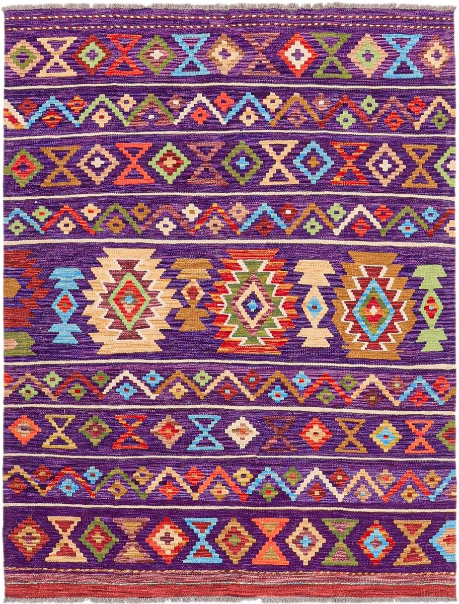 Orientteppich Kelim Afghan Heritage 145x190 Handgewebter Moderner Orientteppich, Nain Trading, rechteckig, Höhe: 3 mm