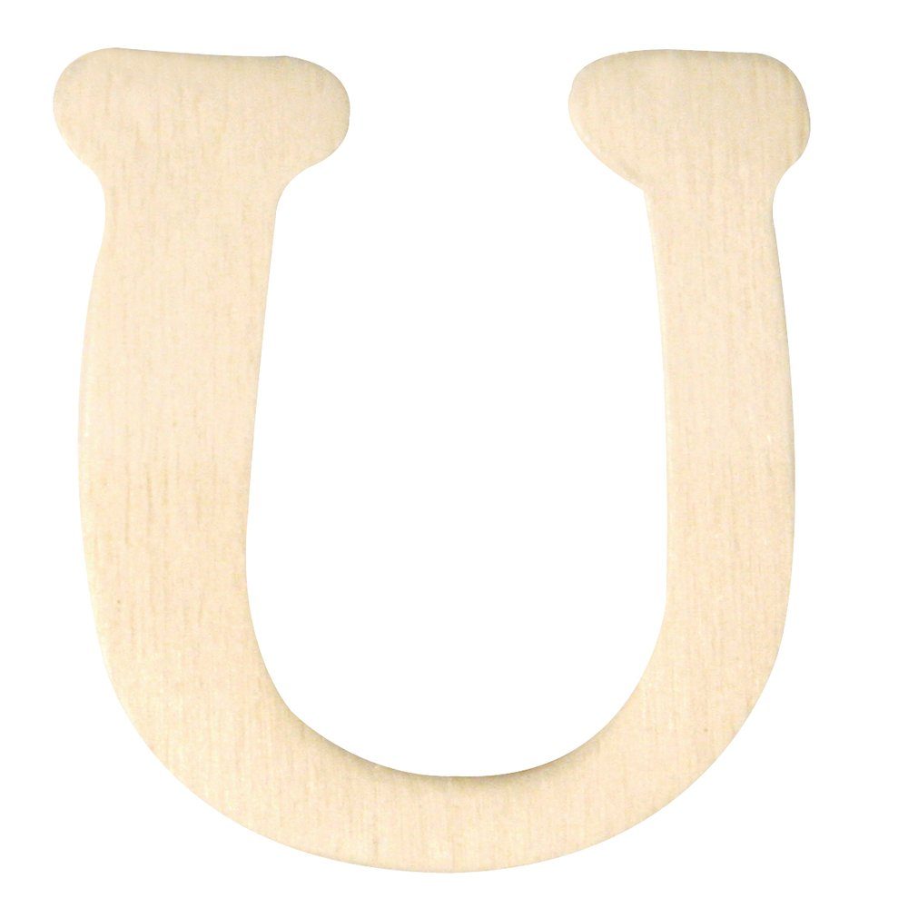 Buchstaben U Rayher Deko-Buchstaben D04cm Holz