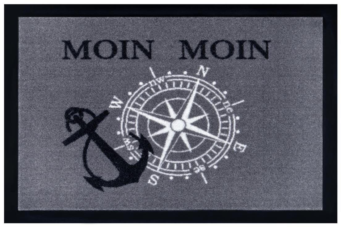 Fußmatte »Moin Moin«, HANSE Home, rechteckig, Höhe 7 mm, mit Spruch