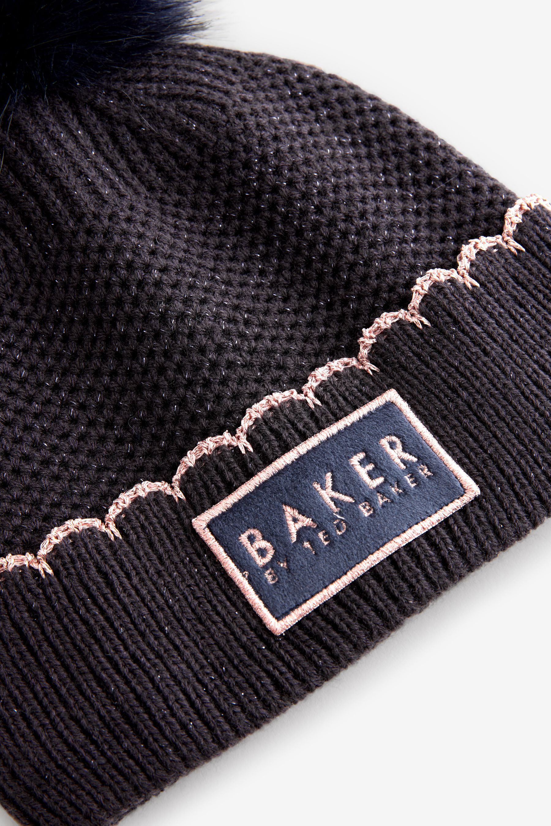 Baker by Ted Baker Bommelmütze Baker by Ted Baker Beanie und Handschuhe, Mädchen (2-St)