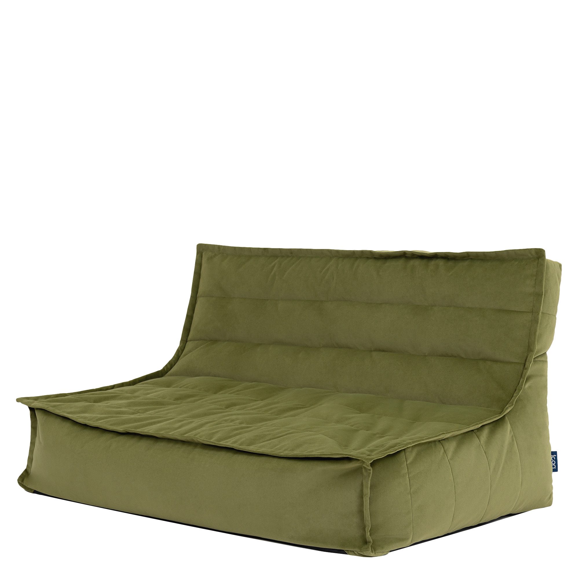 icon Sitzsack Sofa XXL aus Samt „Kota", 100x140x72cm, Made in Germany, für Erwachsene, XXL Sitzsack
