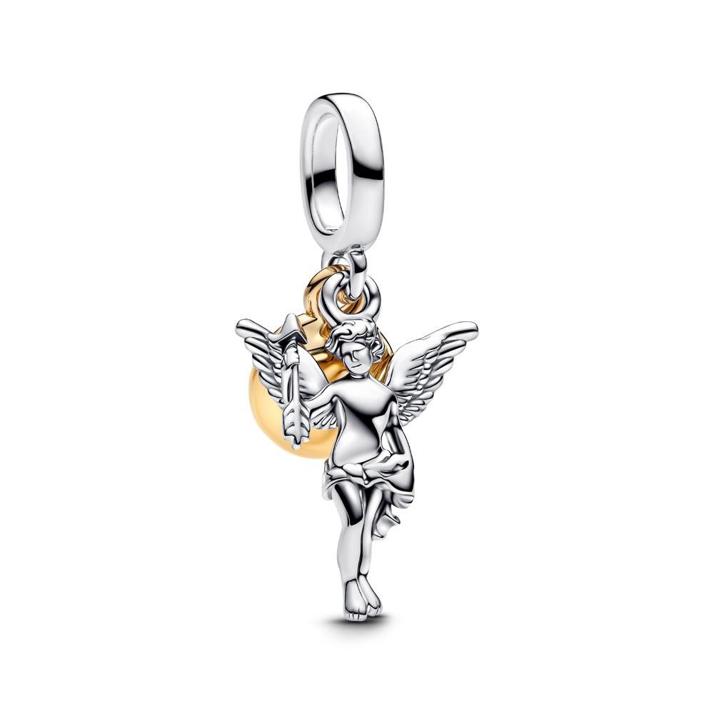Pandora Charm-Einhänger PANDORA Moments Charm-Anhänger Amor, IP Gold, 925er Silber