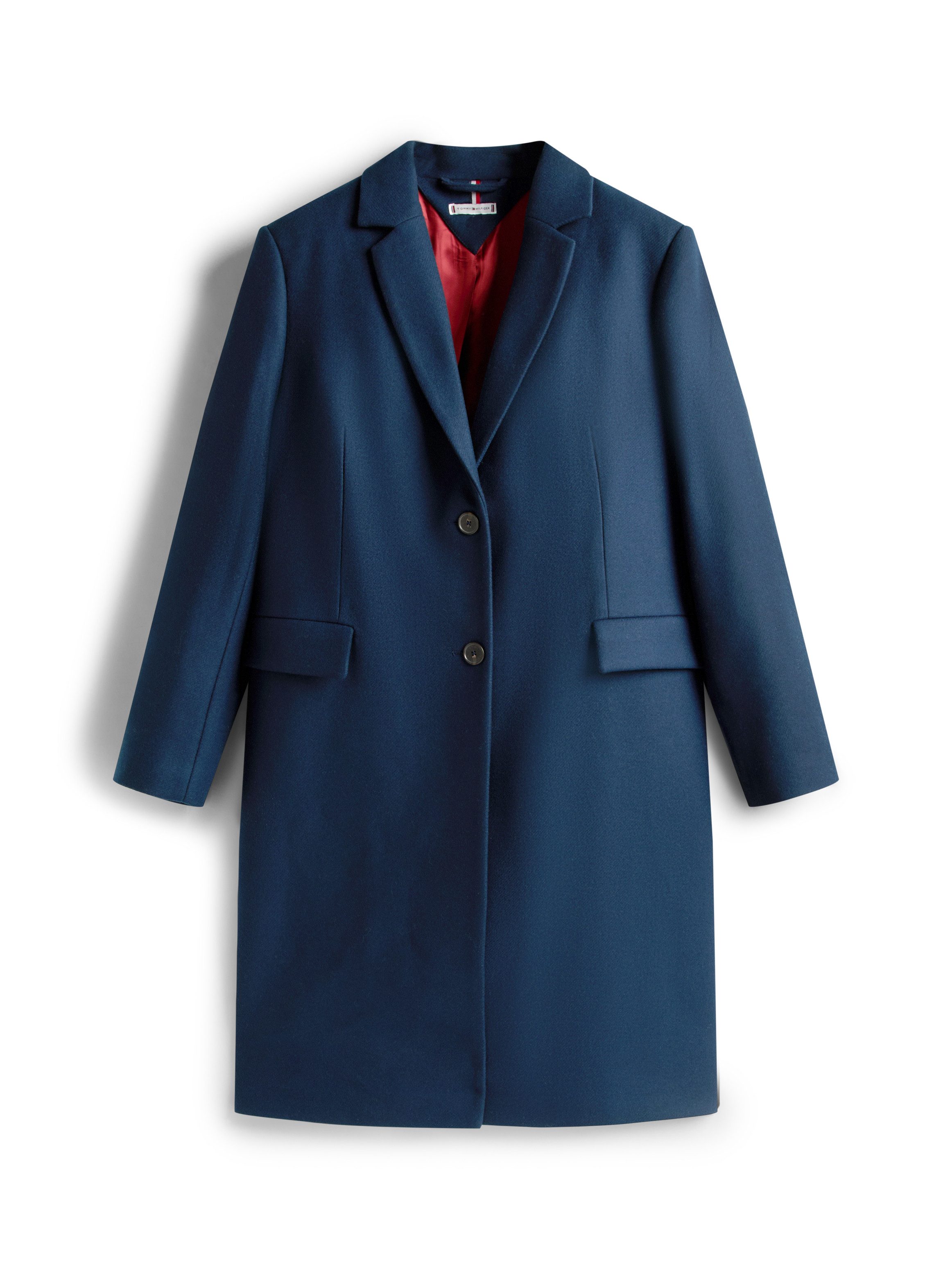 Tommy Hilfiger Curve Langmantel CRV CLASSIC SB WOOL REG COAT in großen Größ günstig online kaufen