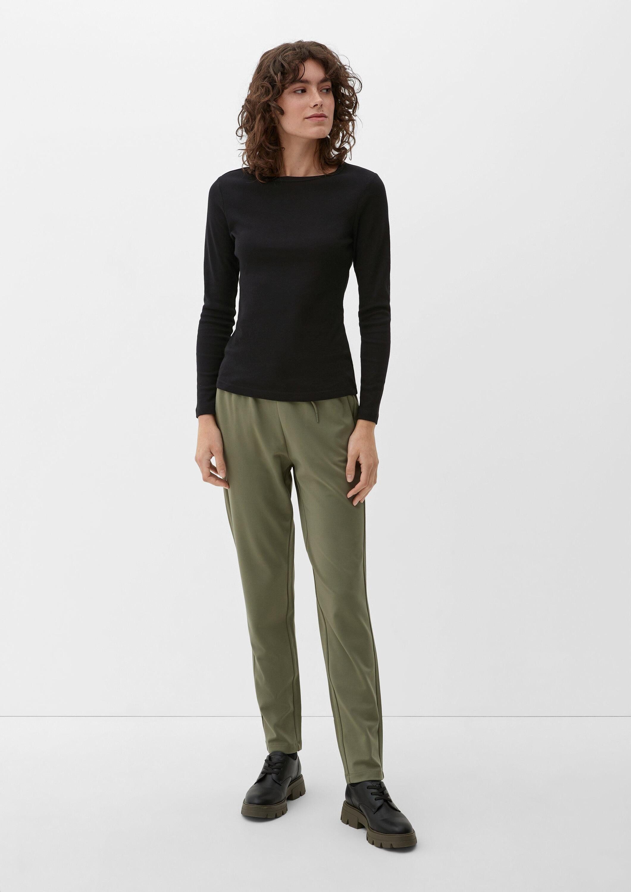 s.Oliver Langarmshirt T-Shirt Longsleeve im Slim Fit