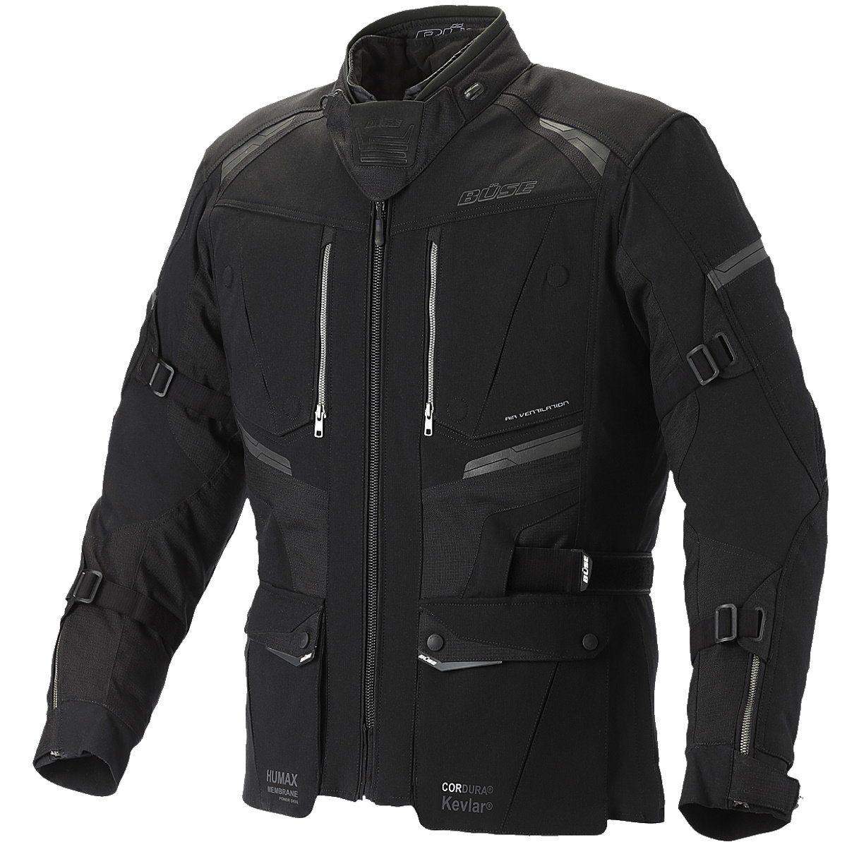 Motorradjacke Büse Borgo Textiljacke schwarz Herren 48